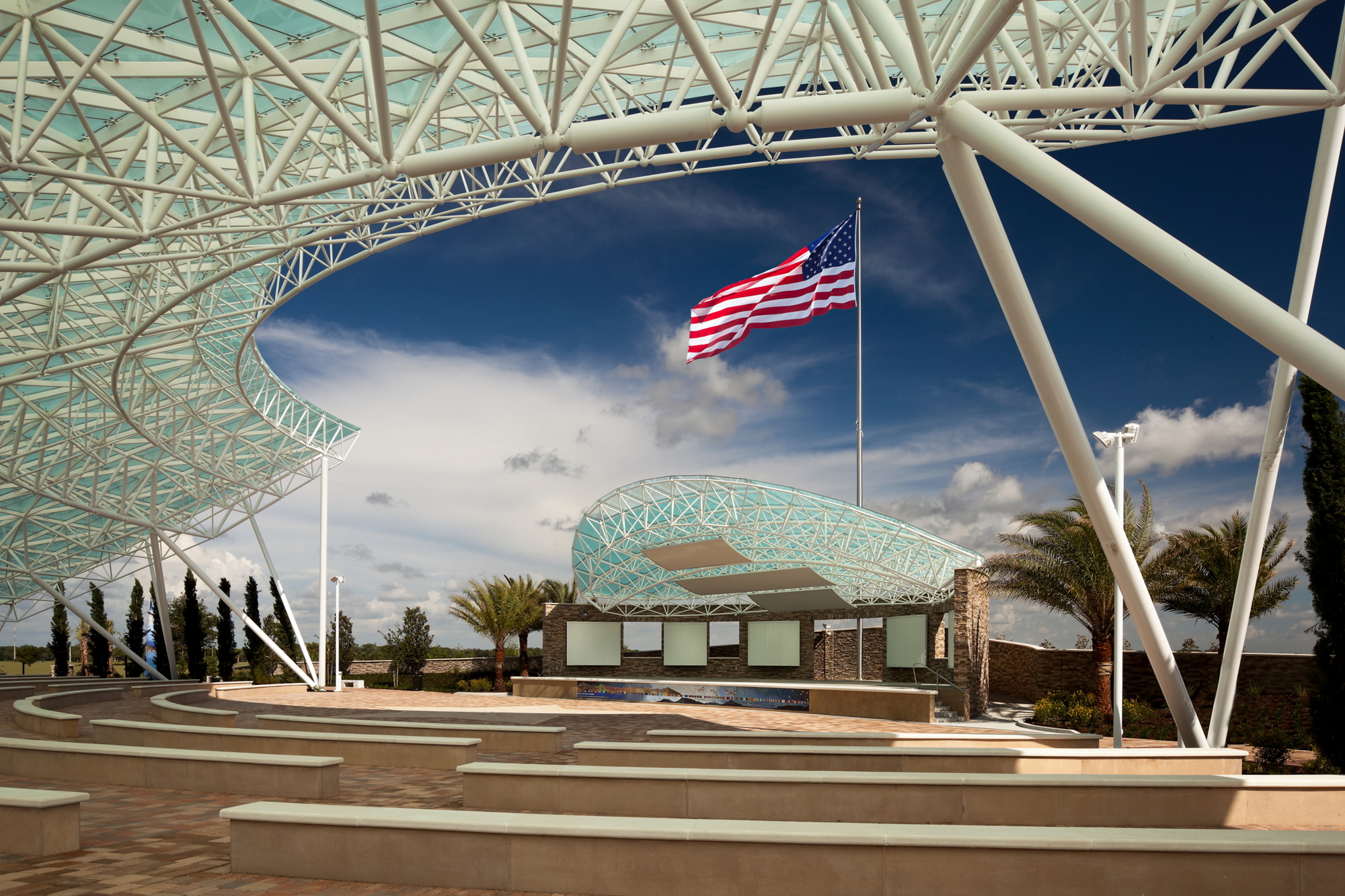 Patriot Plaza at the Sarasota National Cemetery.