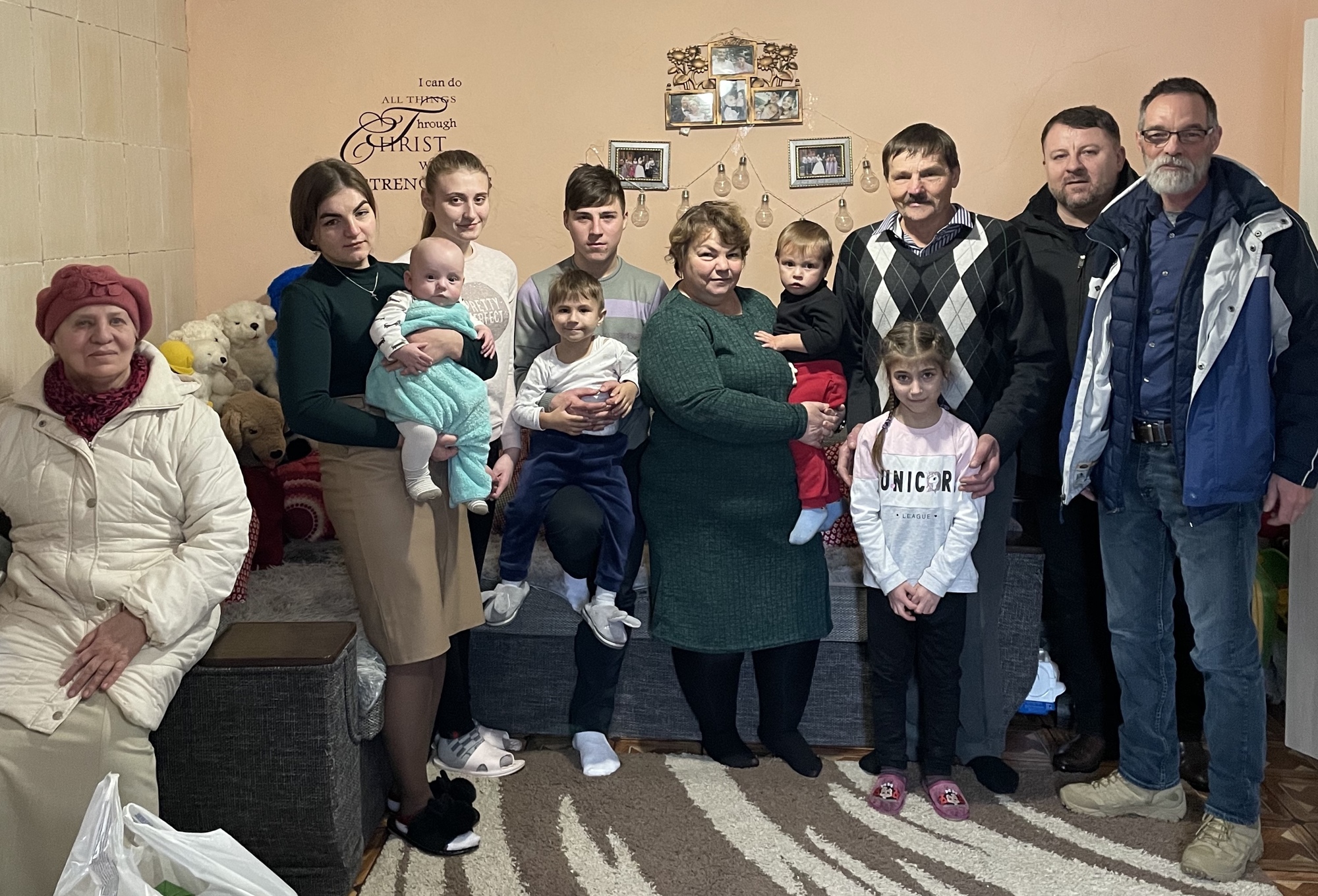 Shawn Sullivan, far right, has built relationships with the Ukrainian people.