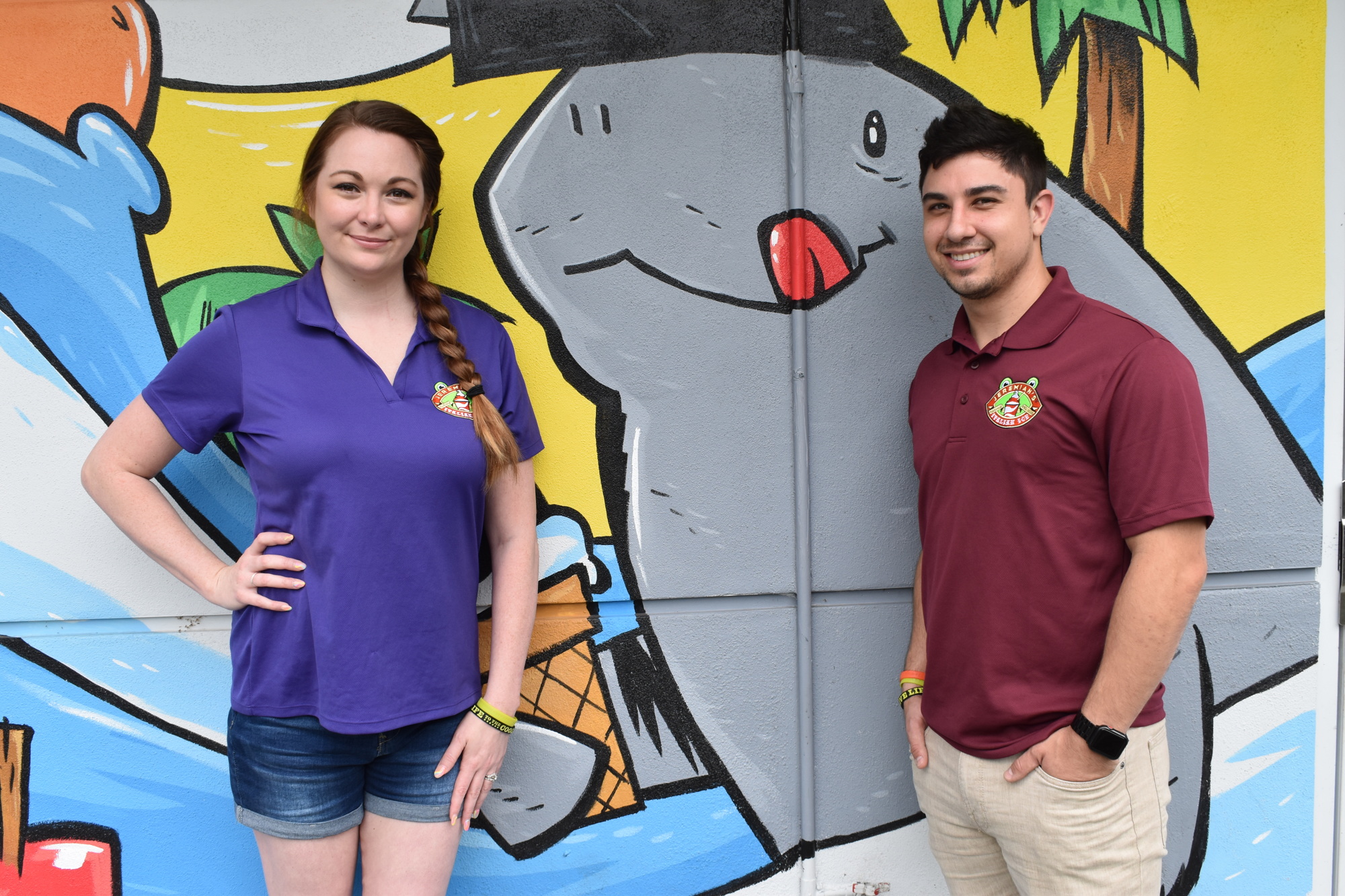 Lauren and Jake Lopez are co-owners of Jeremiah's Italian Ice franchises in Bradenton and Lakewood Ranch. (Photo by Ian Swaby)