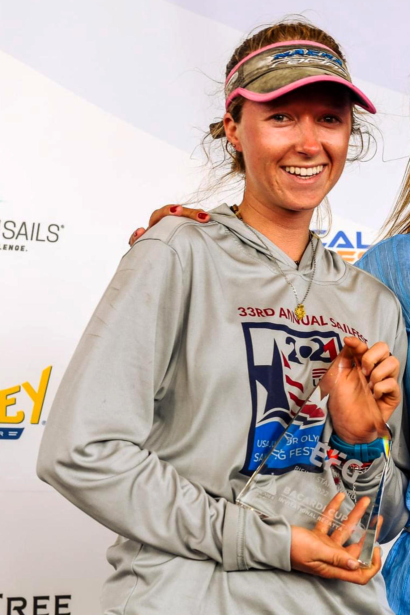 Kaitlyn Liebel received the Rising Star award at the 2022 Bacardi Cup invitational Regatta. Courtesy photo.