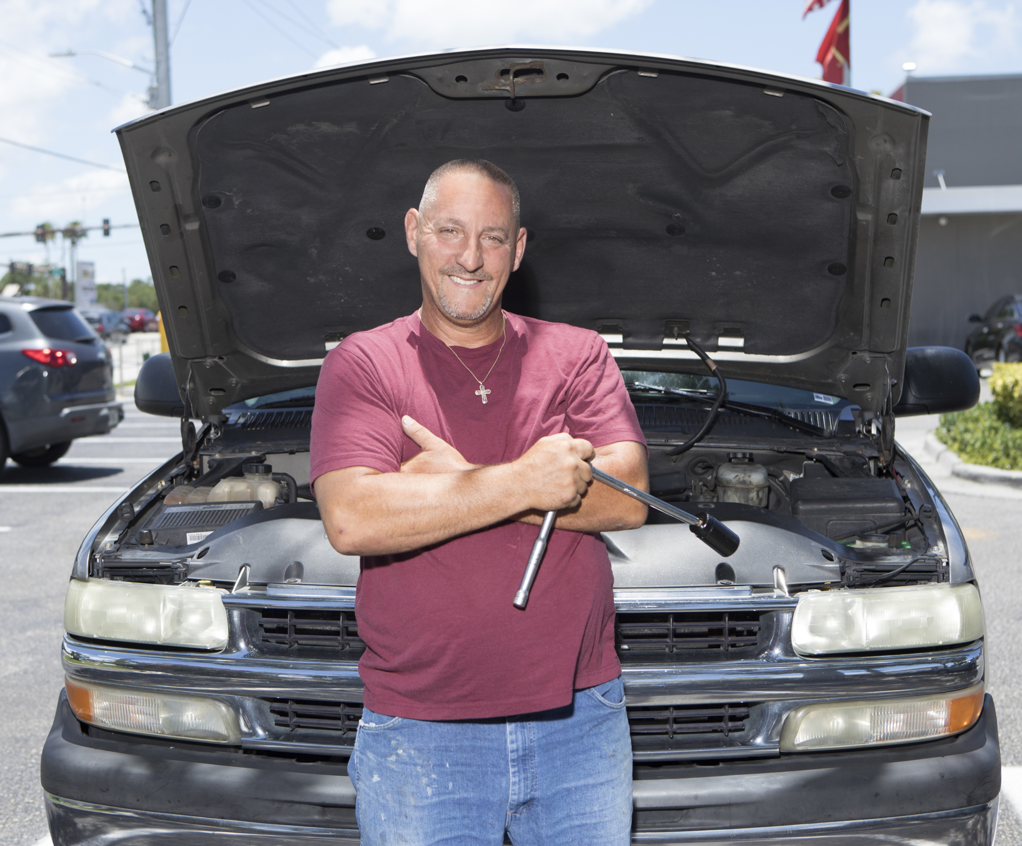 Greg Alfieri, who says he's been in and out of jail for more than a decade, recently found work at a Sarasota glass company. (Photo by Mark Wemple)