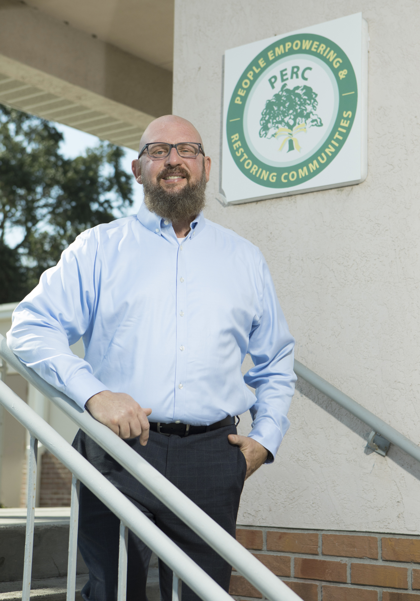 Rich Alvarez with People Empowering Restoring Communities helps people re-enter their lives after prison, jail or a conviction of a crime. (Photo by Mark Wemple)