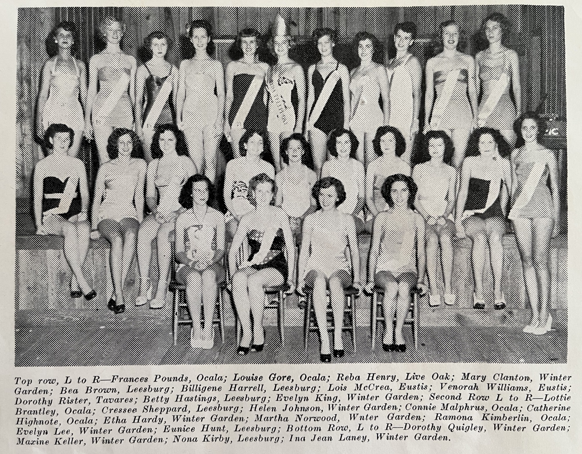 Beauty pageants were a regular occurrence at Florida Telephone, and women from all of the exchanges participated.