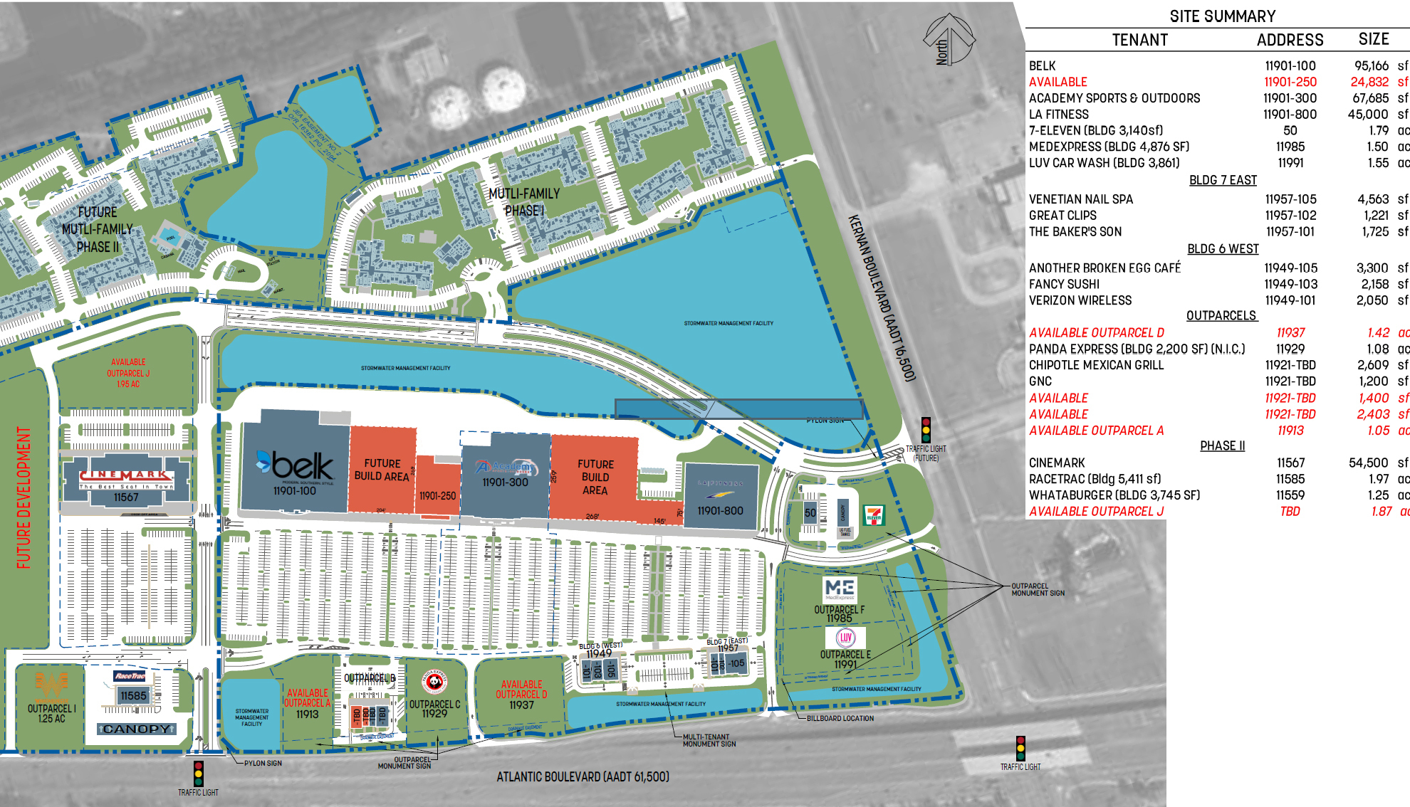 The site plan for Atlantic North.