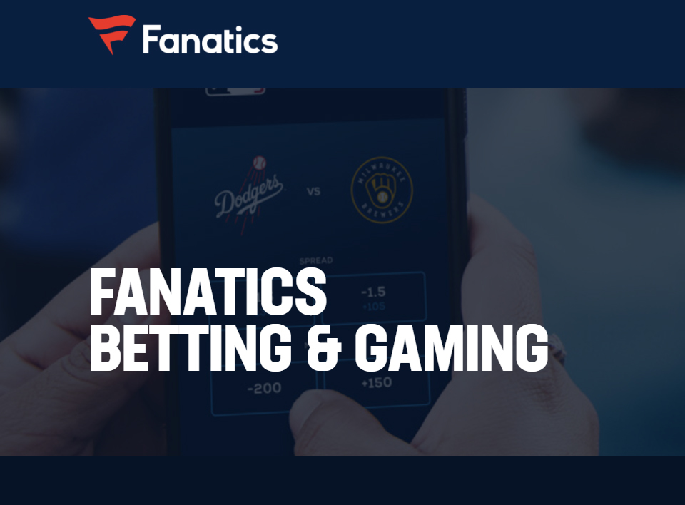 The Fanatics website includes a page about its sports betting.