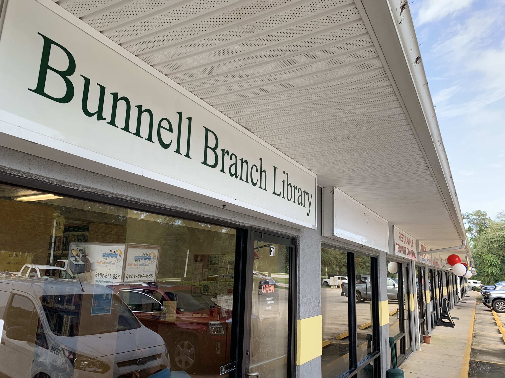 The Bunnell branch is located in Marvin's Garden temporarily. Photo by Brian McMillan