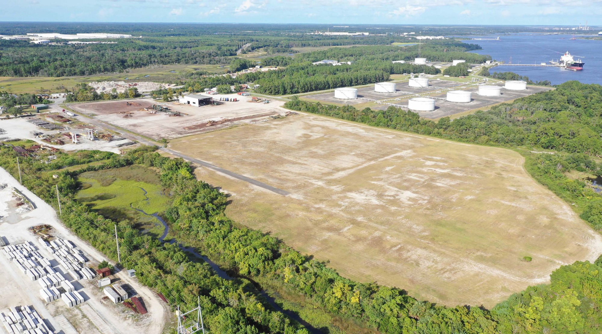 Another 24 acres is available on the 44.5-acre usable parcel.
