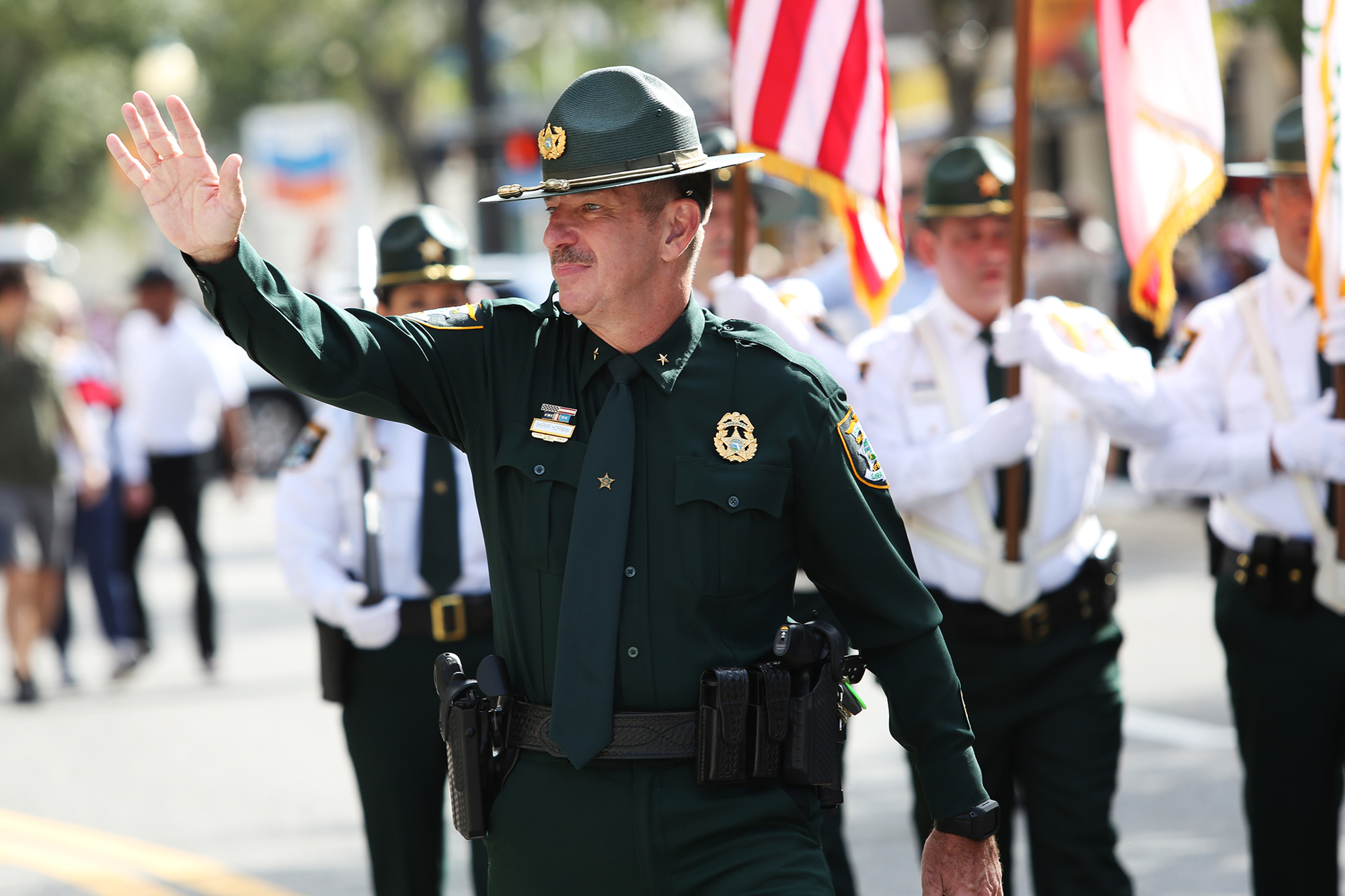 Sarasota County Sheriff Kurt Hoffman said his department will continue its show of force despite escalating prices of fuel and ammunition, among other expenses. (File photo)