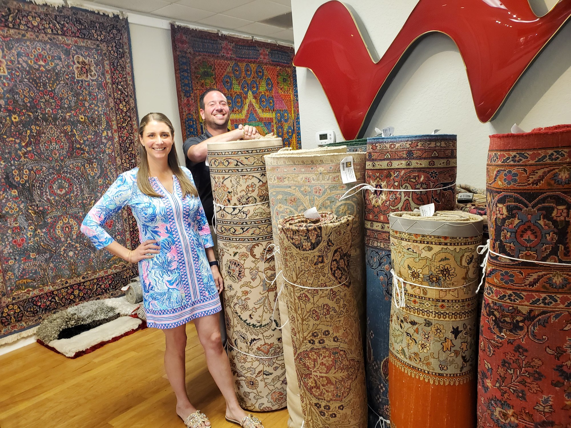 Michael Mussallem’s great-grandfather, Charles Mussallem, entered the rug business in Jacksonville in 1897.  (Photo by Drew Dixon)