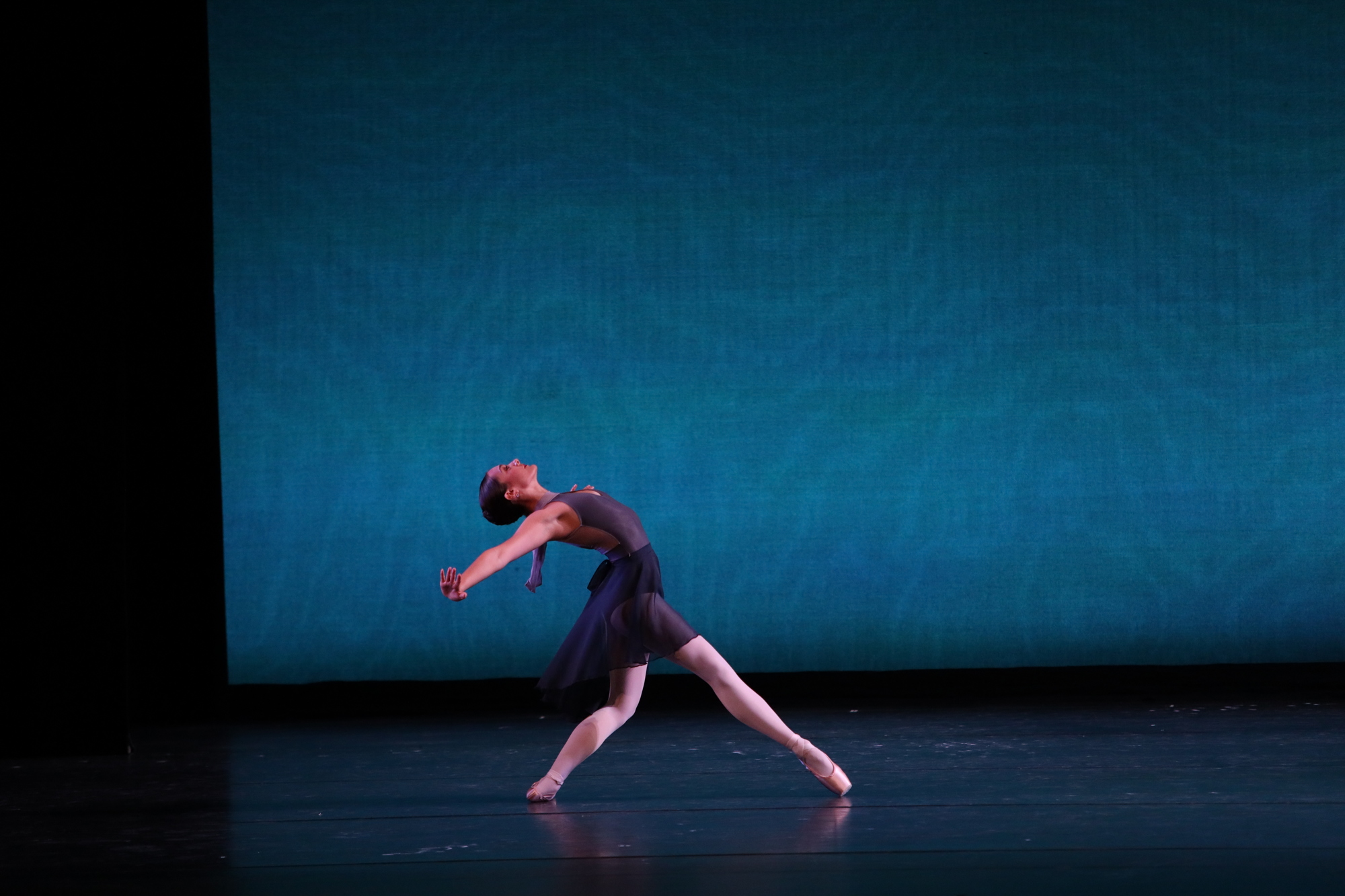 Willa Frantz, a past member of the training program, emotes in Images of Dance. (Photo Courtesy of Frank Atura)