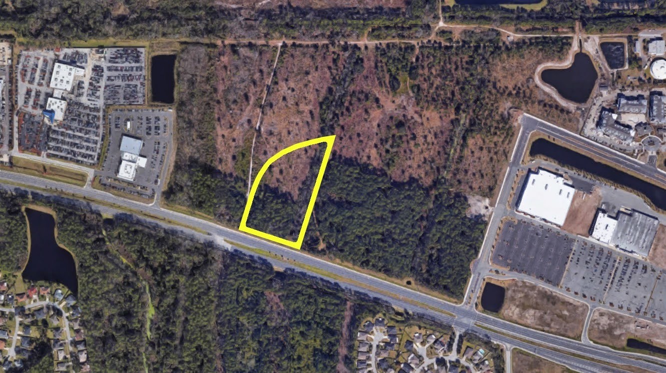 The site is west of the Cinemark Jacksonville Atlantic North movie theater.