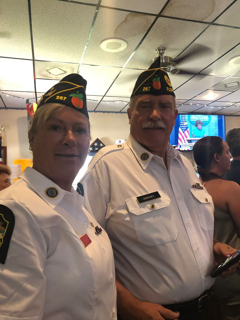 American Legion Post 267 First Vice Commander Suzanne Oliver and Commander Jack Sadousky. Courtesy photo