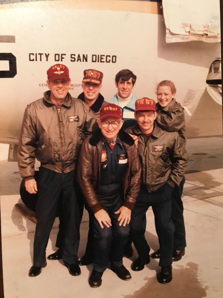 Suzanne Oliver (far right) with her 1982 flight crew. Courtesy photo
