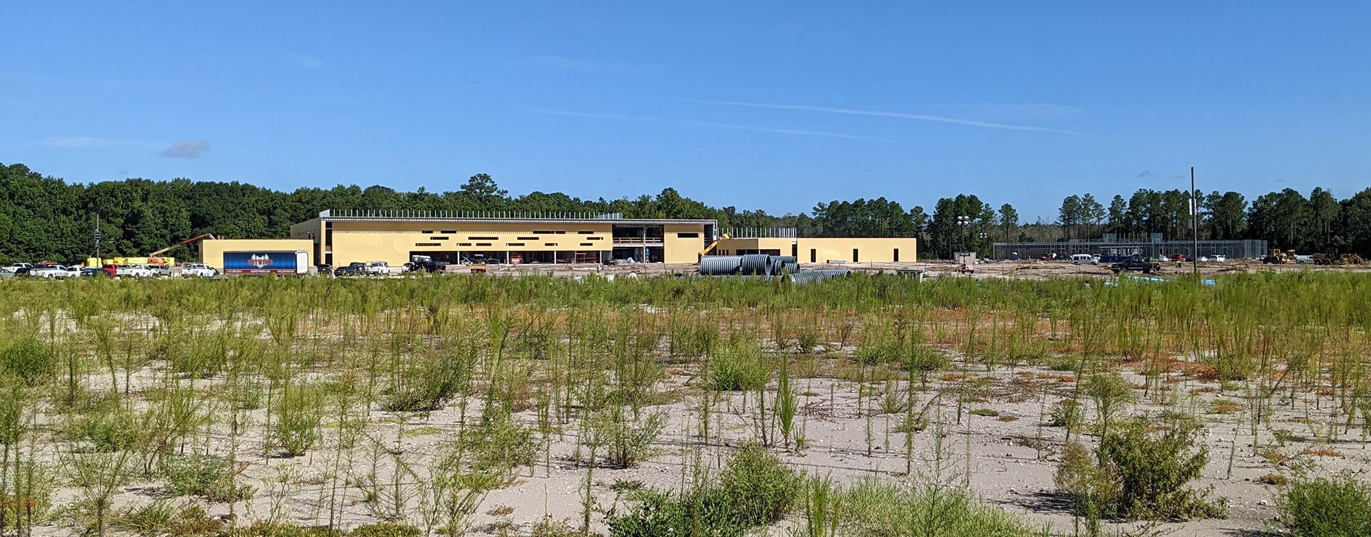 The Jacksonville Veterans Affairs medical center under construction July 27 along Max Leggett Parkway.