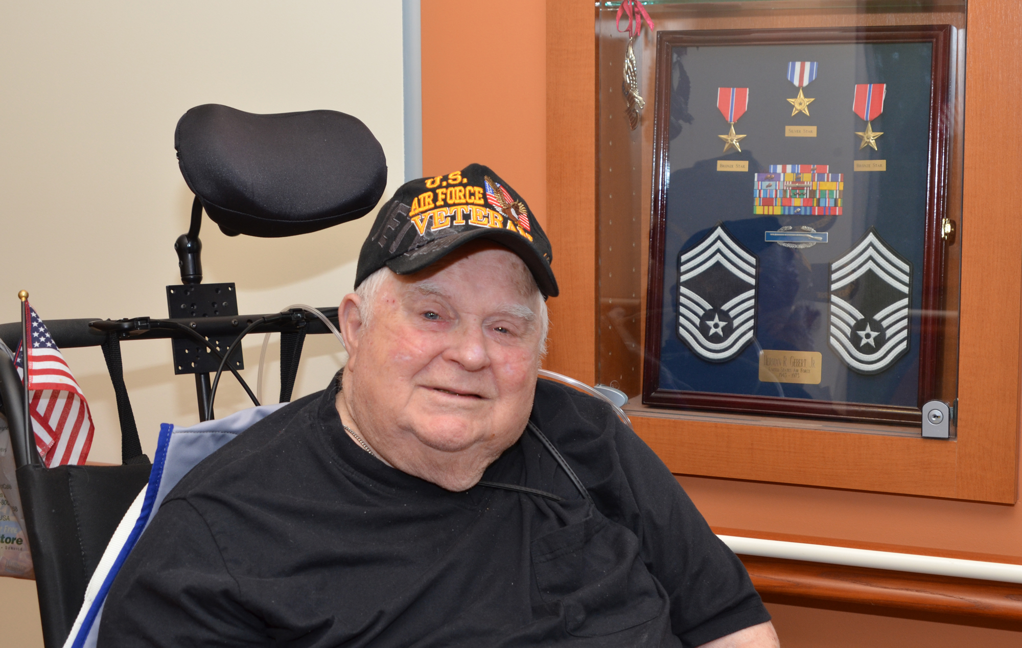 Herman R. Gebert Jr. resides in the Community Living Center at the Orlando Veterans Affairs Medical Center.