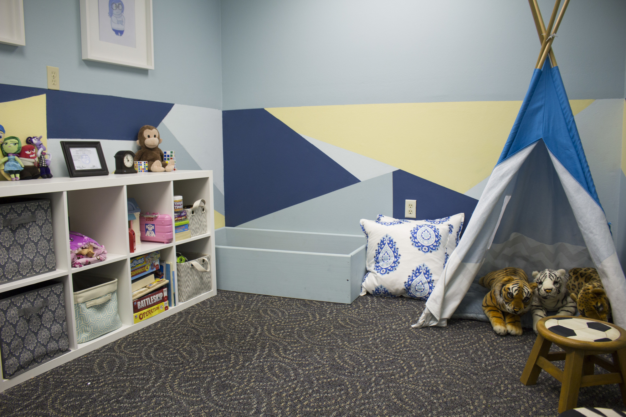 One of the newly added play rooms for children.