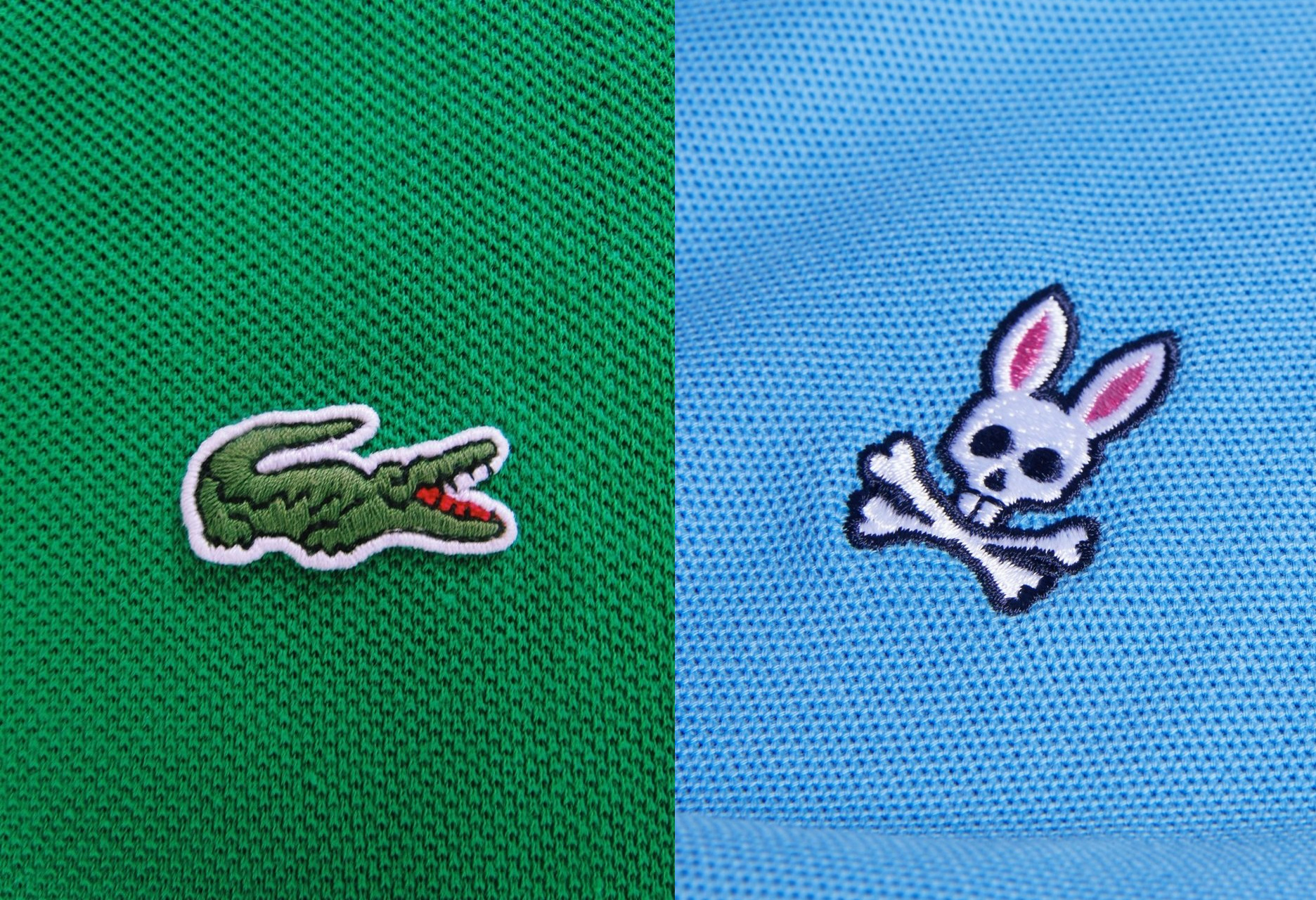 Forbes said the Psycho Bunny logo was intended to appeal to men who want a mascot that is edgier than the Ralph Lauren horse or the Lacoste crocodile on their polo shirt.