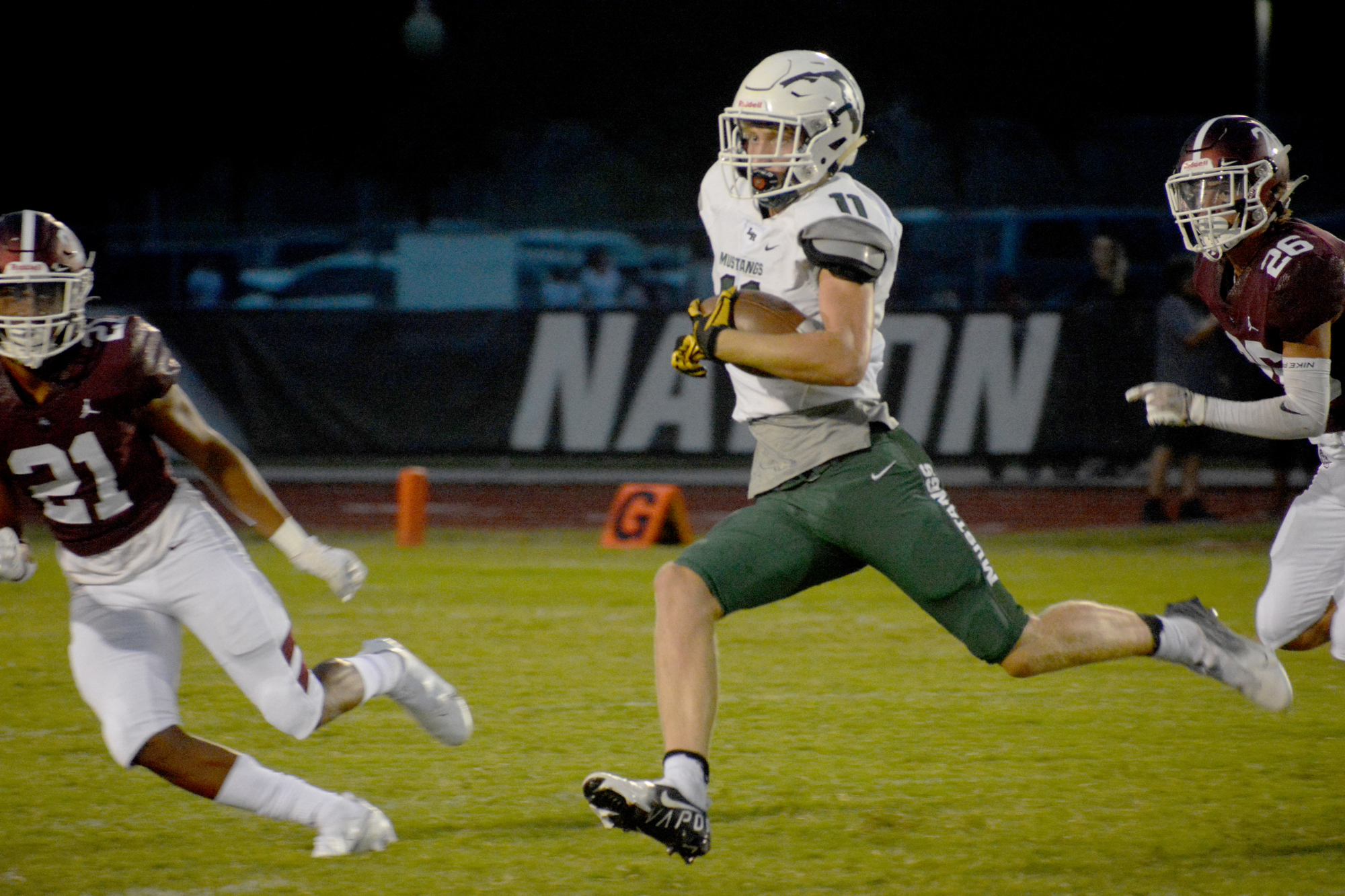 Lakewood Ranch High wide receiver Isaac Ashley had 28 catches for 567 yards and four touchdowns in 2021. (File photo)