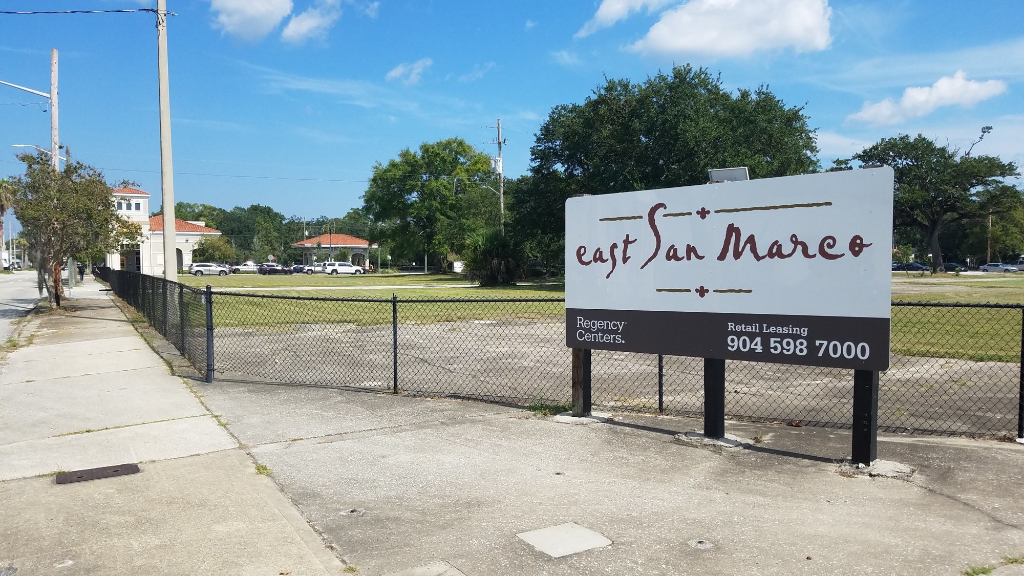 One of many signs over the years at Hendricks Avenue and Atlantic Boulevard announcing the shopping center.