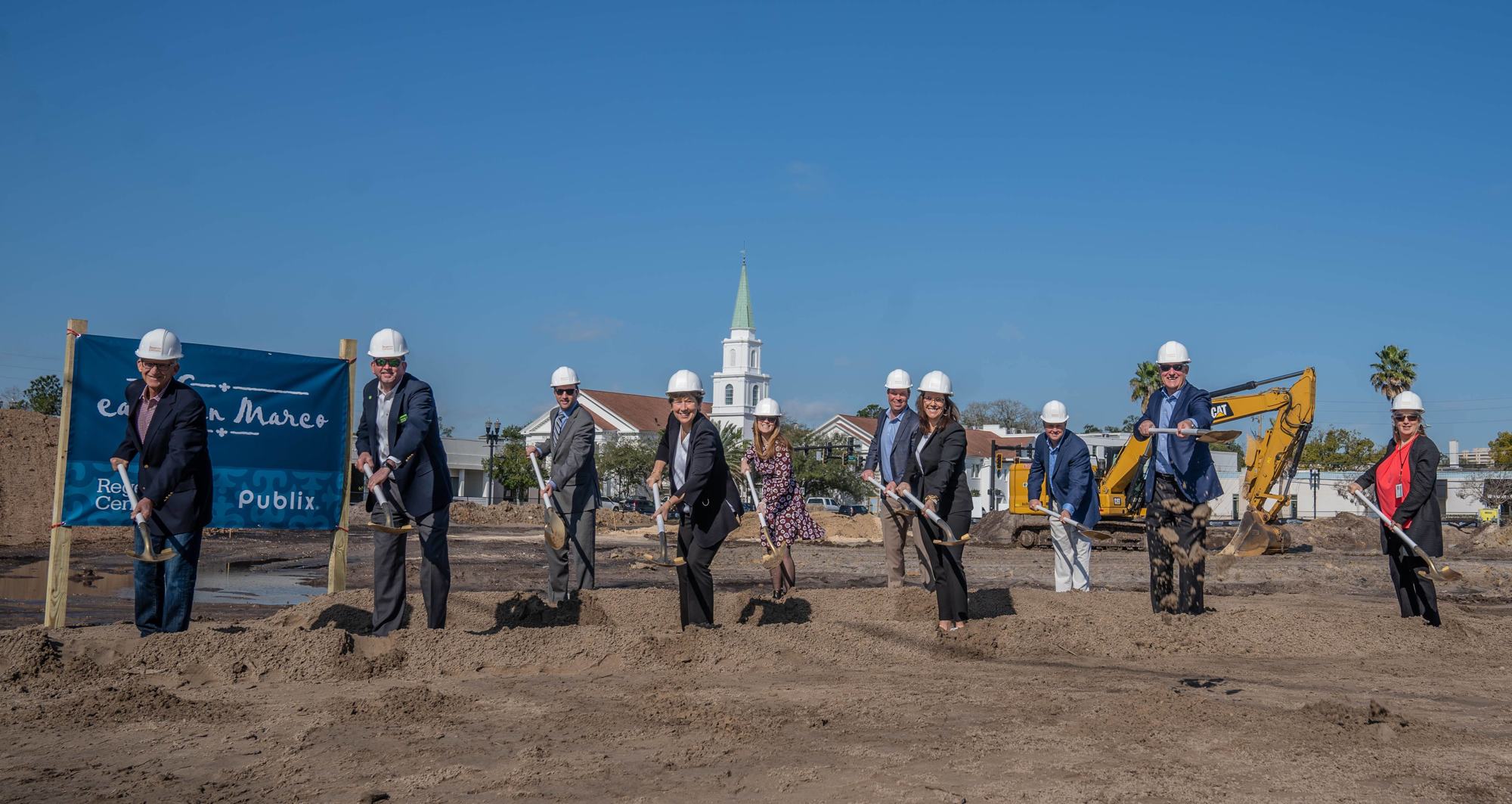 Regency Centers ceremonially breaks ground on East San Marco on Feb. 16, 2021.