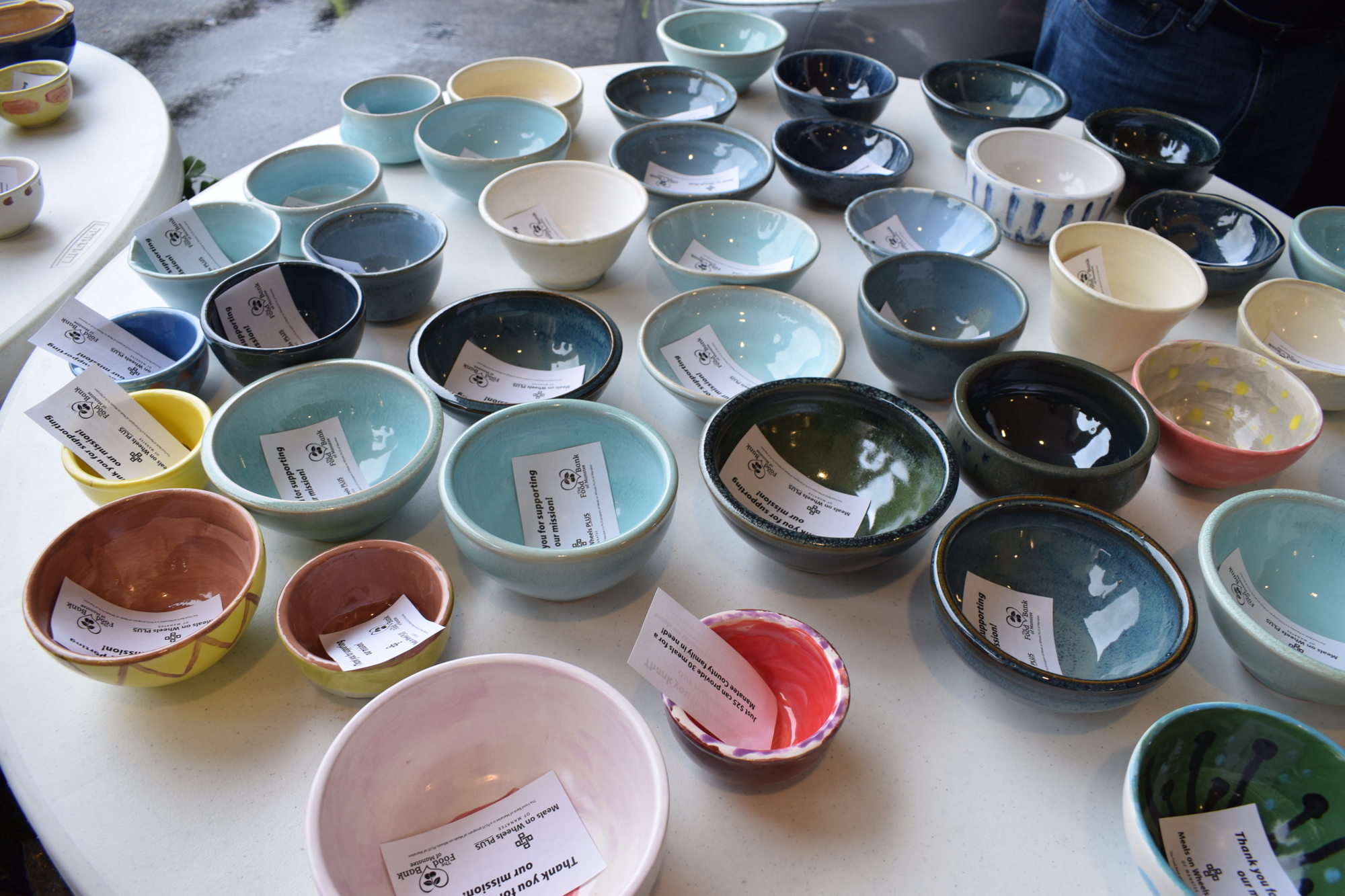 Attendees at the 2021 Empty Bowls event each received a handmade ceramic bowl. (File photo)