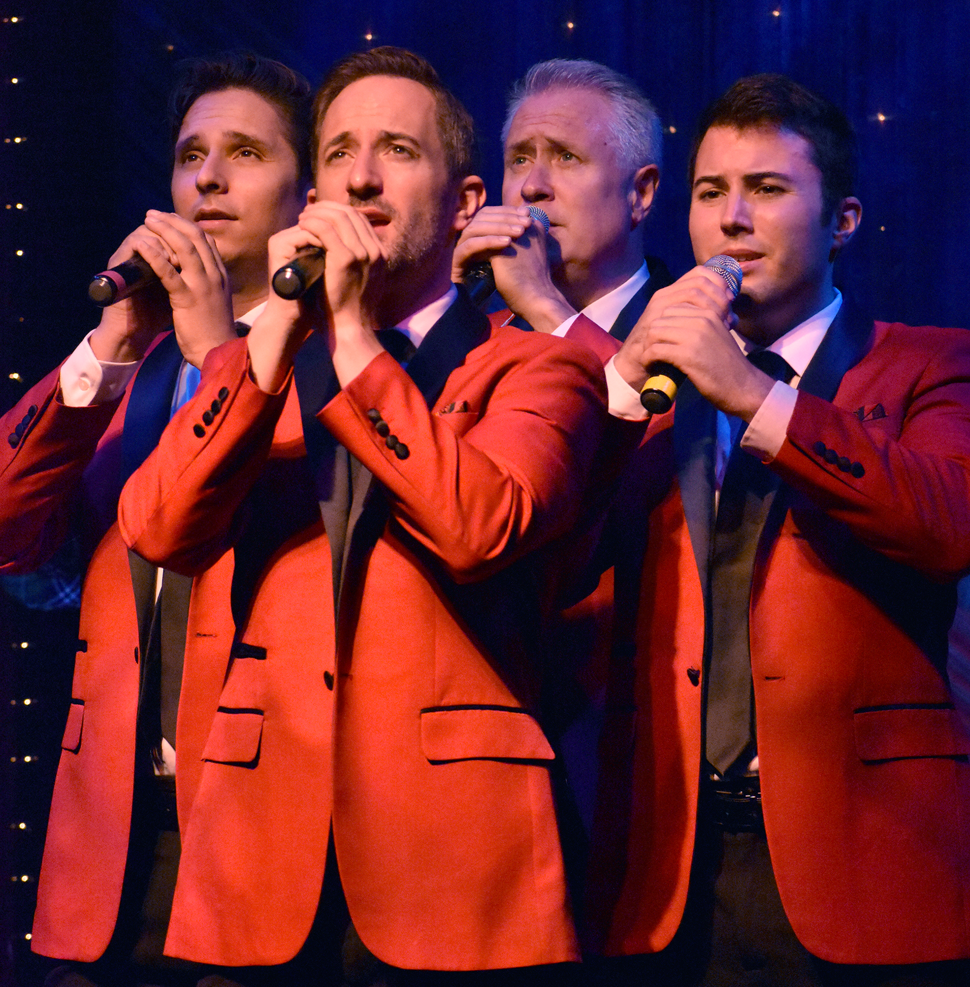 The Jersey Tenors Part II, pictured, are Michael Pilato, Vaden Thurgood, Brian Noonan, and Brandon Lambert. (Courtesy photo by Florida Studio Theatre.)