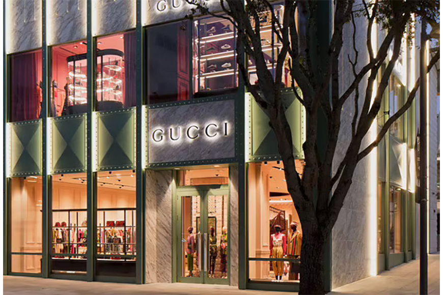 The Gucci store in the Miami Design District.