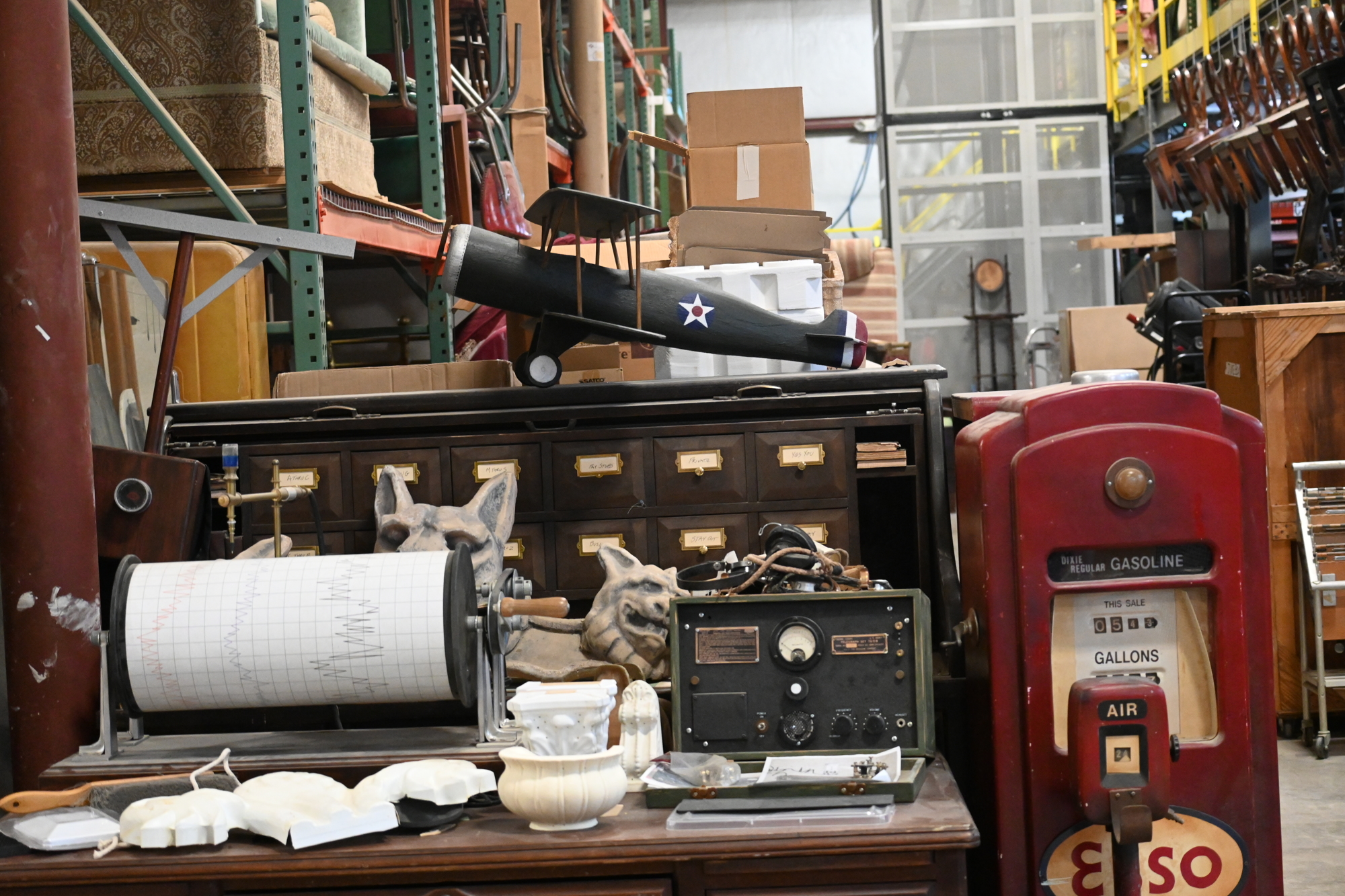 Asolo Rep's Koski Production Center is not just a place for creating new sets; it's storage for the theater's props, costumes and furniture. (Photo by Spencer Fordin)