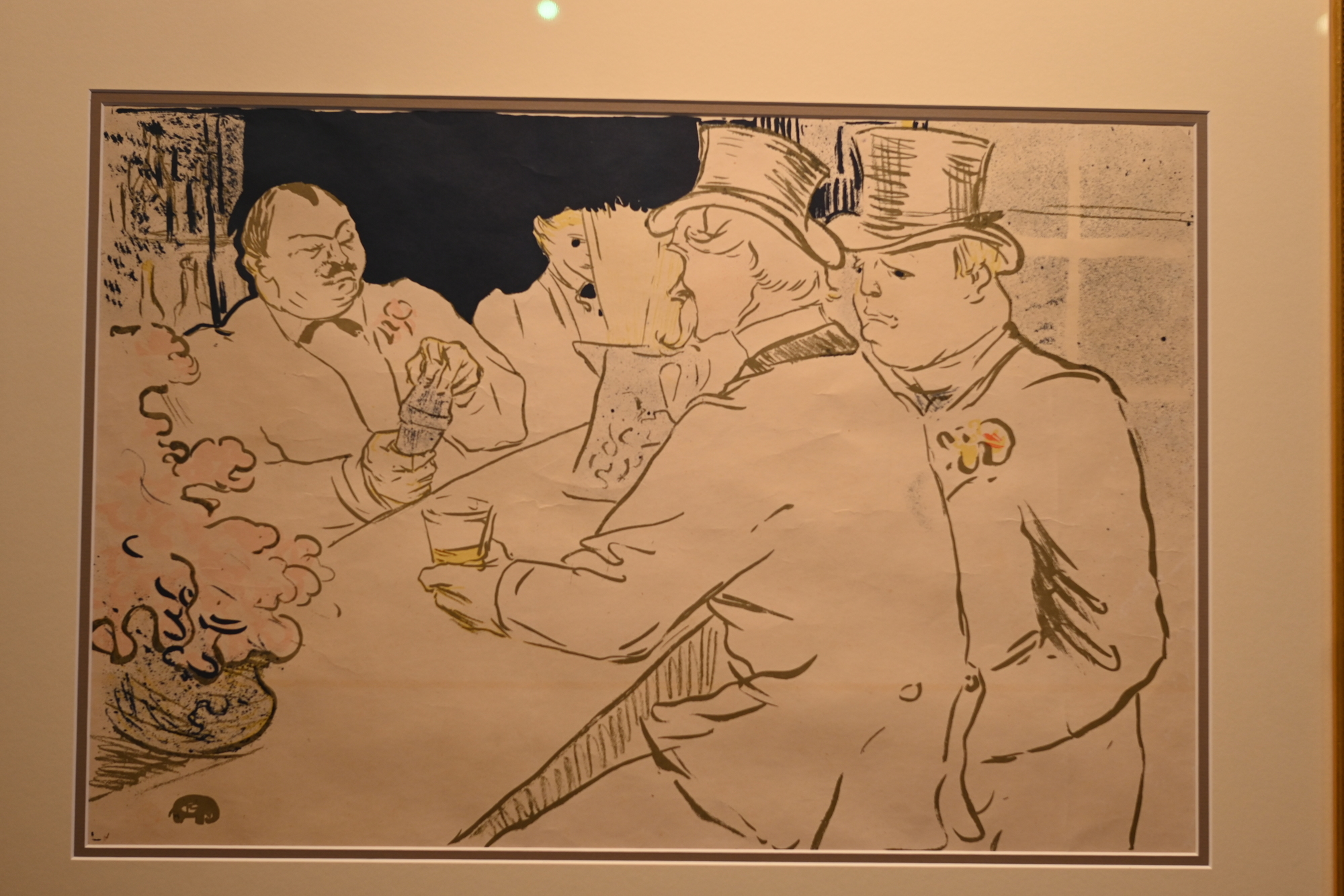 A work by Henri de Toulouse-Lautrec in the Stakenborg Greenberg gallery. (Photo by Spencer Fordin)