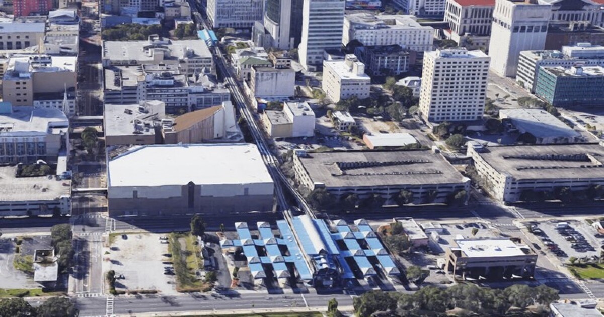 JWB Real Estate Capital and Corner Lot bought these two properties in the North Core of Downtown Jacksonville. (Google)