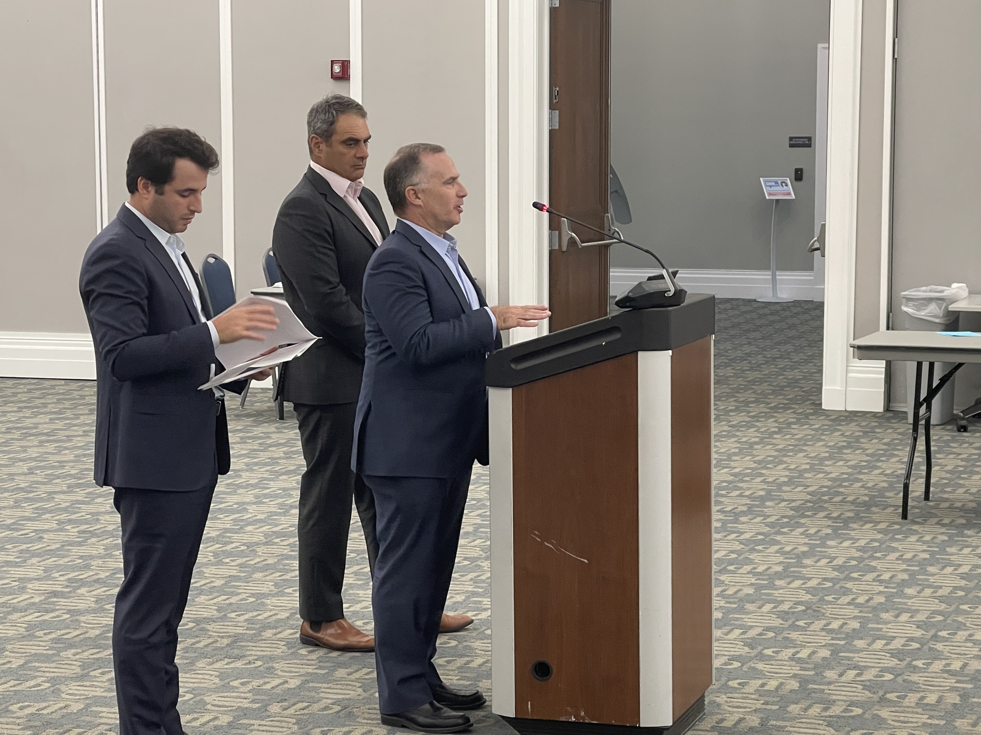 From left, Fetner Property Acquisitions and Development Associate Alex Fetner; CEO Hal Fetner; and COO Damon Pazzaglini.