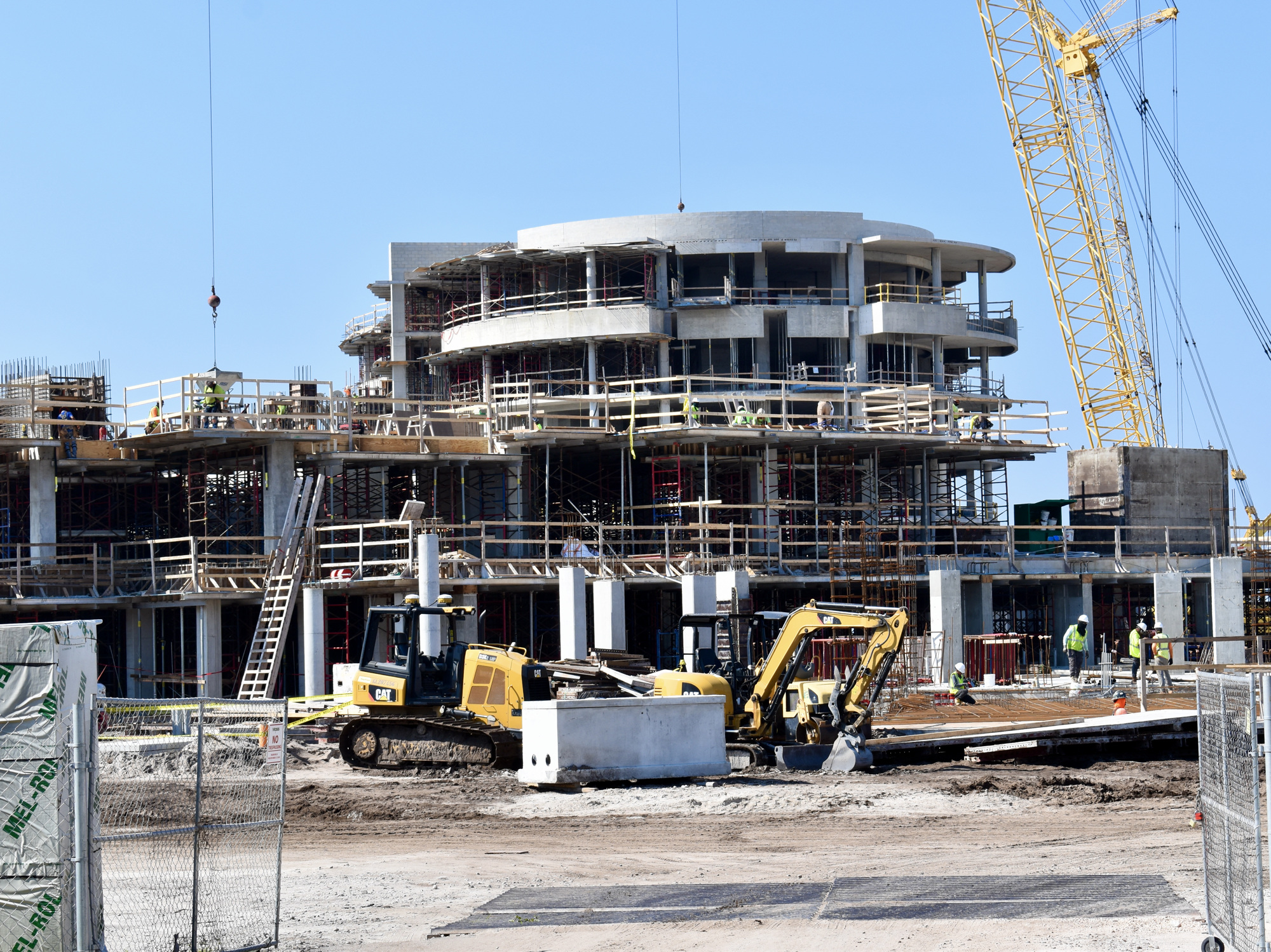 On the south side of the property, condominium building 3 was recently topped out. (Eric Garwood)