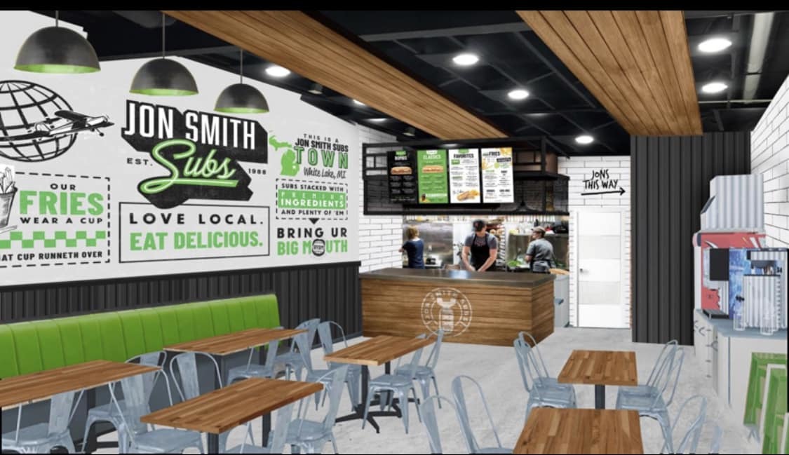 A rendering of the interior of a Jon Smith Subs. (Jon Smith Subs)