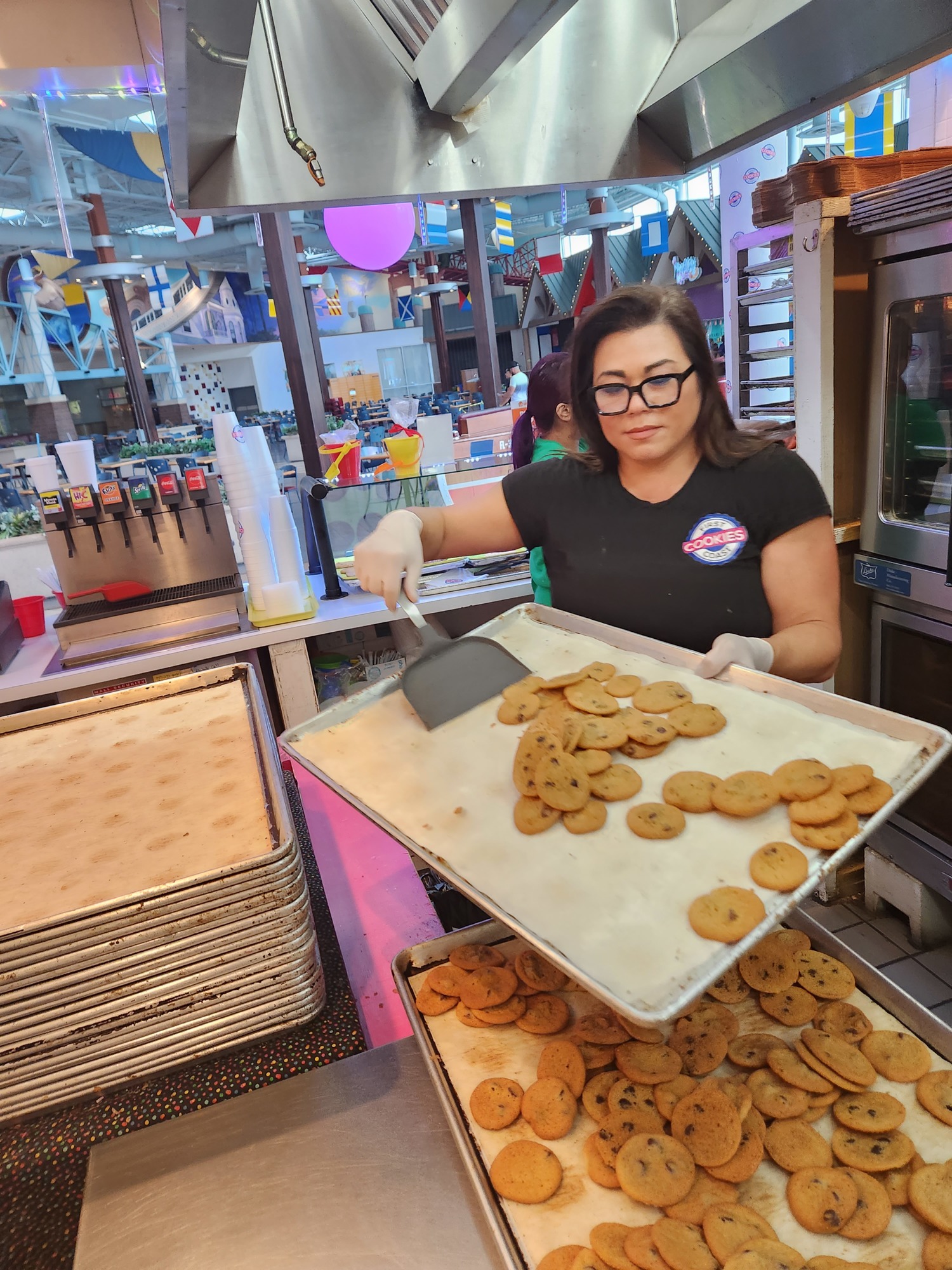 Michelle Rhoades, owner of First Coast Cookies in Regency Square Mall, bought the equipment from Coastal Cookies after it closed at the Jacksonville Landing.