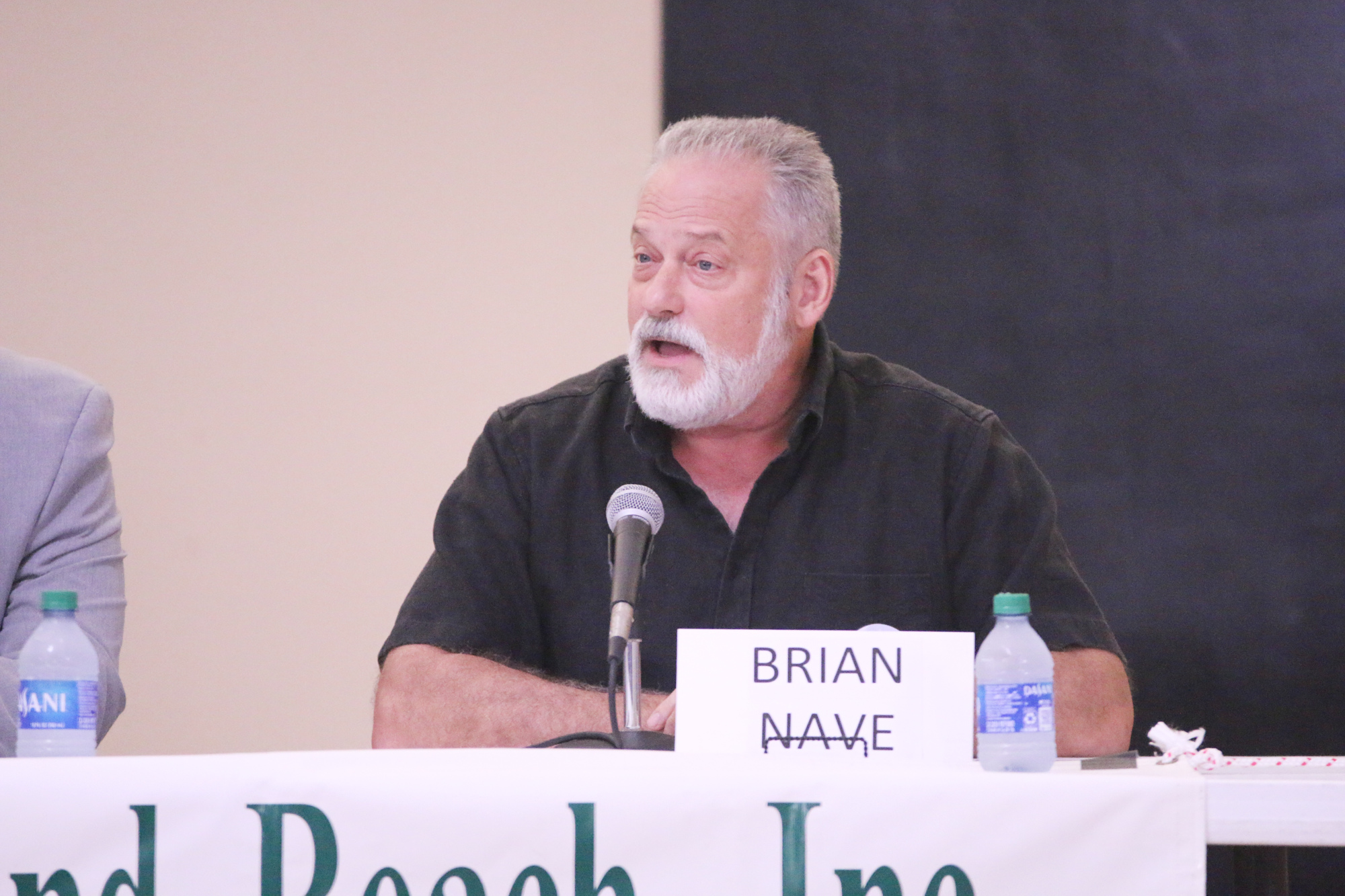 Zone 4 candidate Brian Nave speaks during CFOB's candidate forum on Wednesday, Oct. 12. Photo by Jarleene Almenas