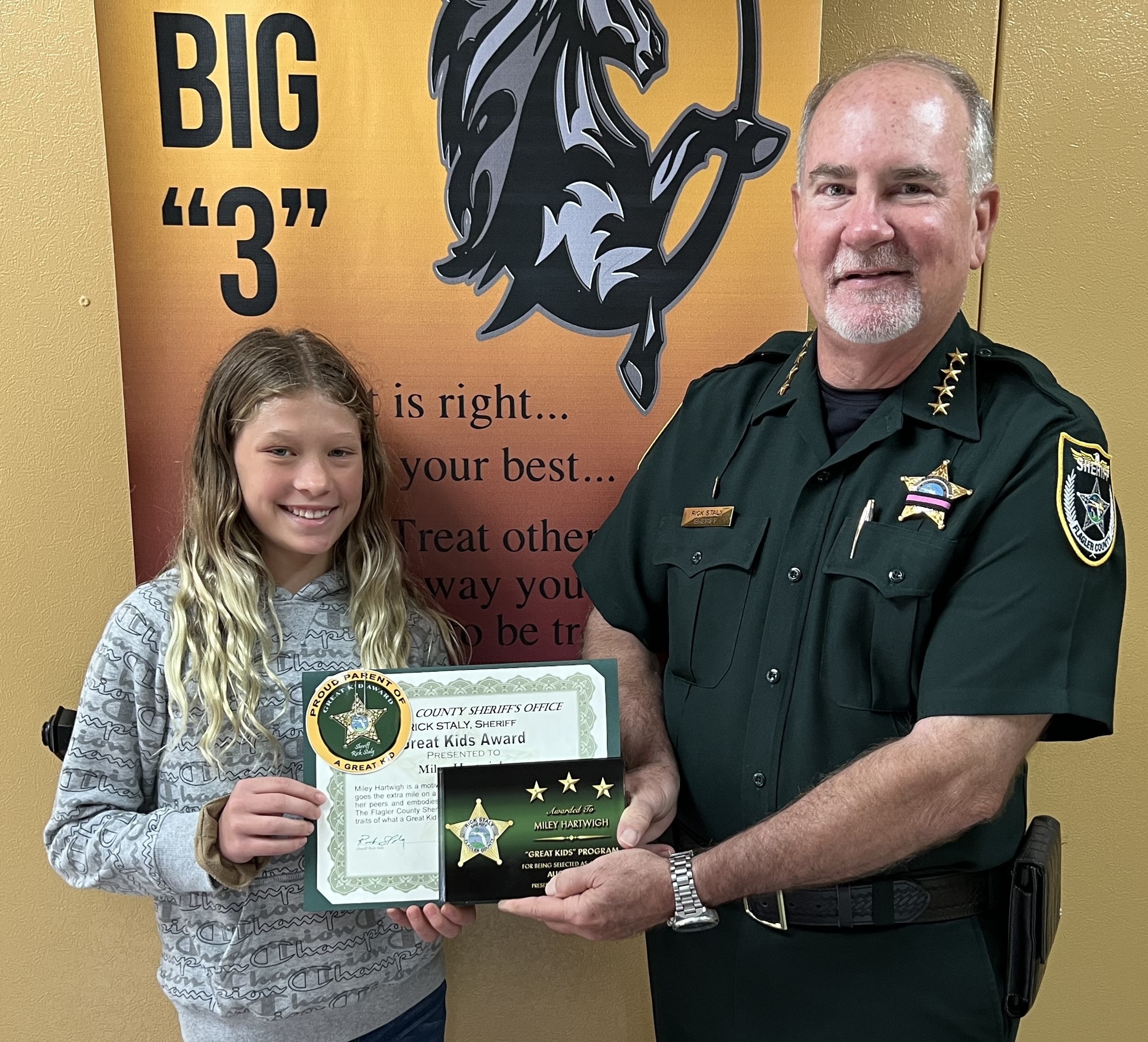 Miley Hartwigh, Indian Trails Middle School. Photo courtesy of FCSO