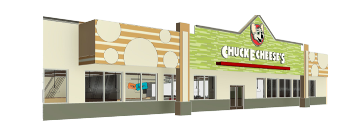 Special to the Daily Record: Artist rendering of a remodeled Chuck E. Cheese at 9820 Atlantic Blvd. in the Regency Plaza Shopping Center.