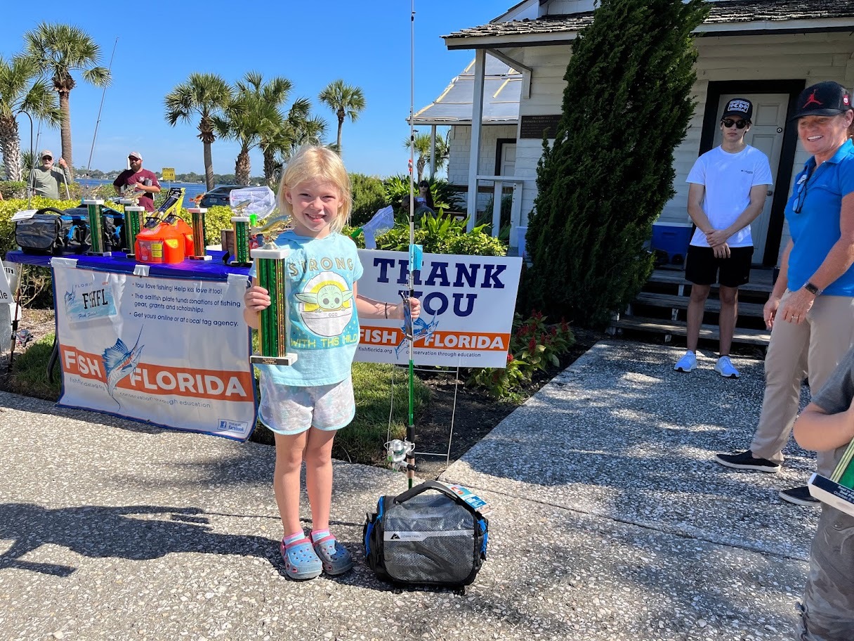 Lydia won first place at the city's Reel in the Fun fishing tournament. Courtesy photo