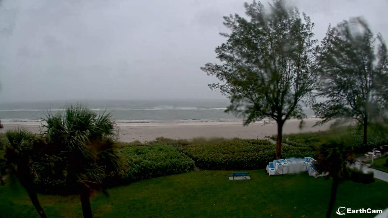 Sand Cay Beach at 10:38 a.m. Wednesday via EarthCam.com