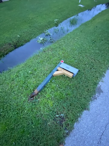 Sarasota County shares photos of Thursday morning damage near Cattlemen Road and Webber Street.