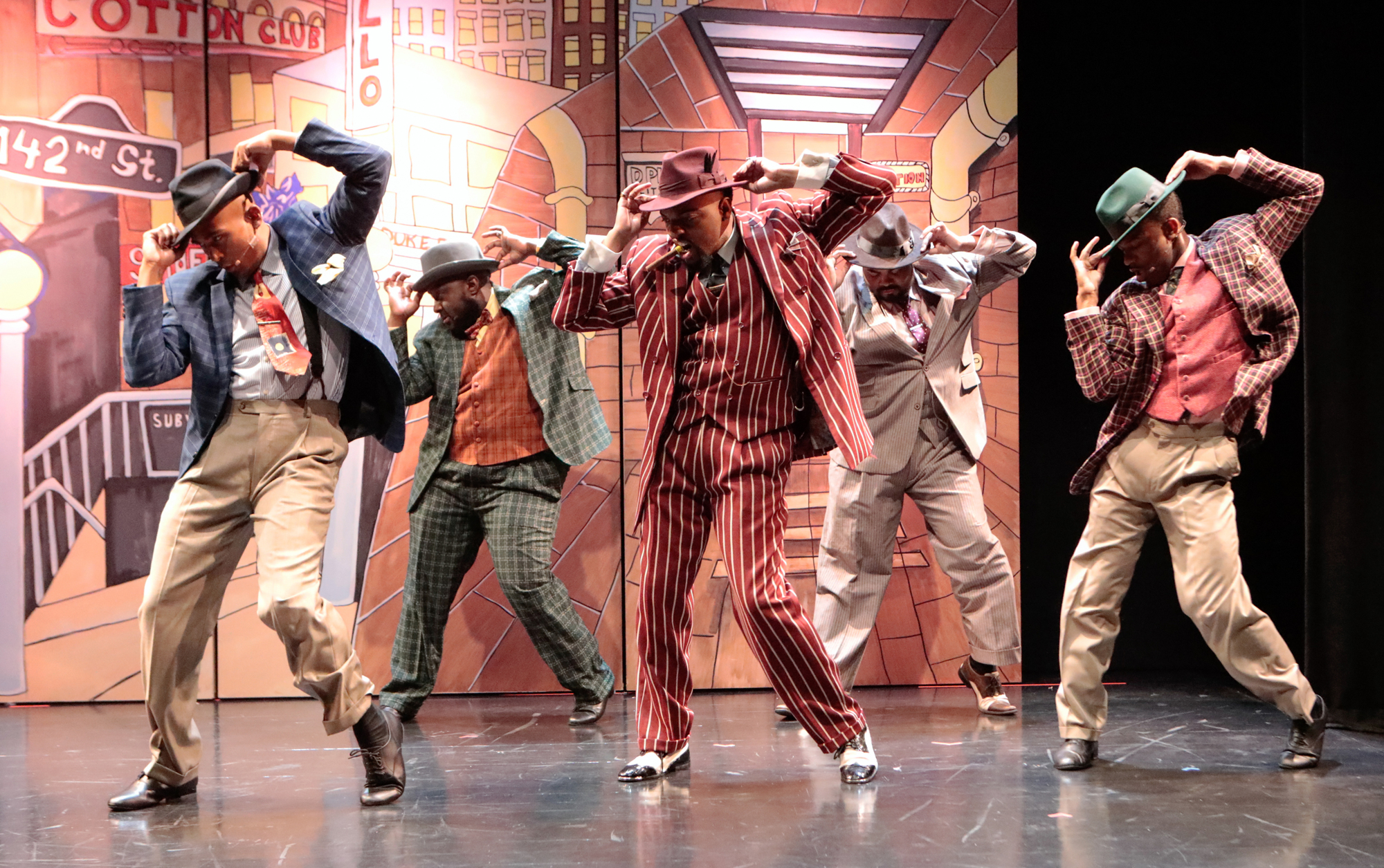 There is a lot of fancy footwork featured in WBTT's production of 'Guys and Dolls;' Michael Charles is the dance captain for the show. (Photo courtesy of Sorcha Augustine.)