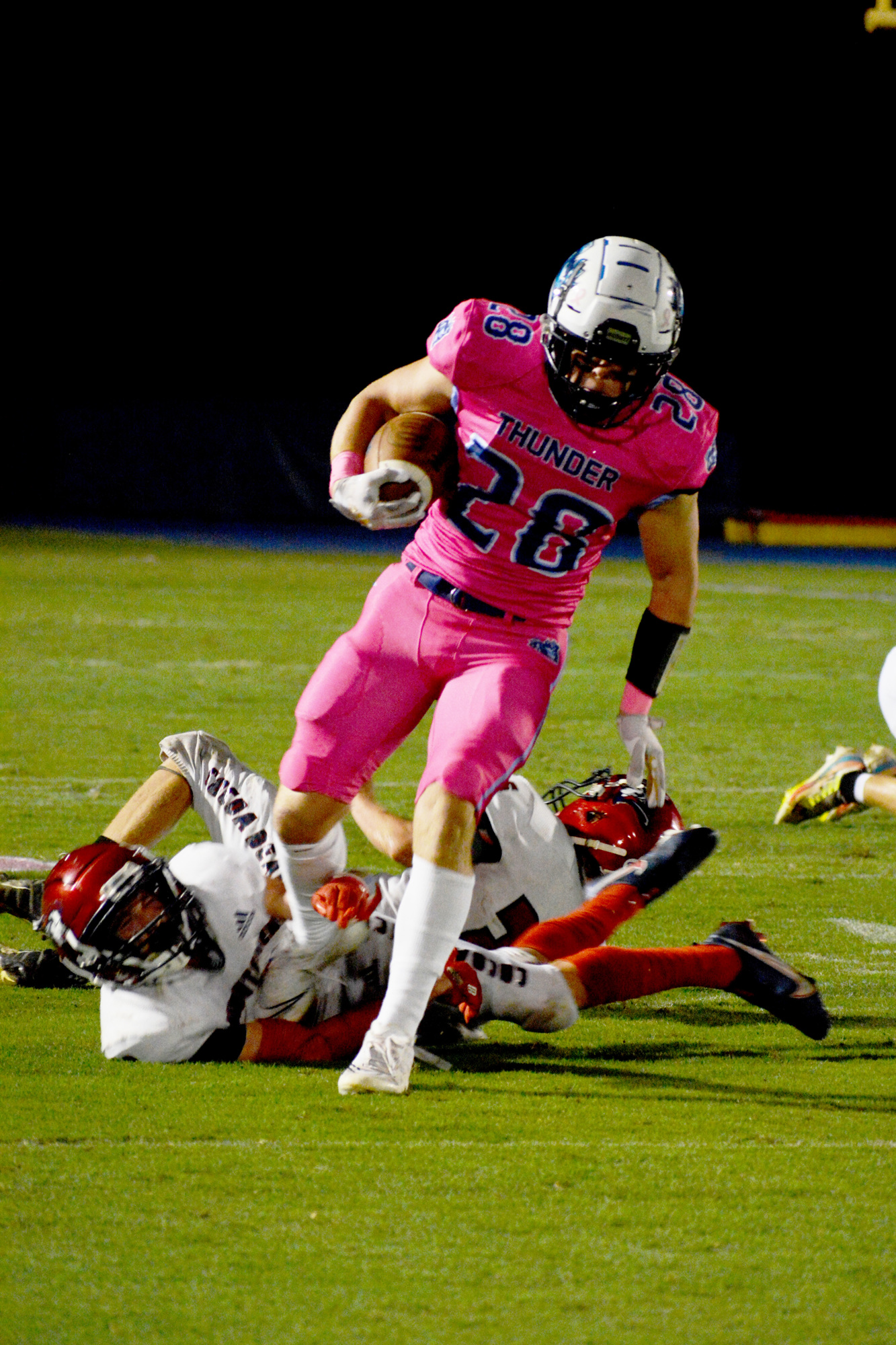 ODA senior running back Griffin DeRusso (26) has rushed for 1,074 yards and 17 touchdowns through eight games. (Photo by Ryan Kohn.)