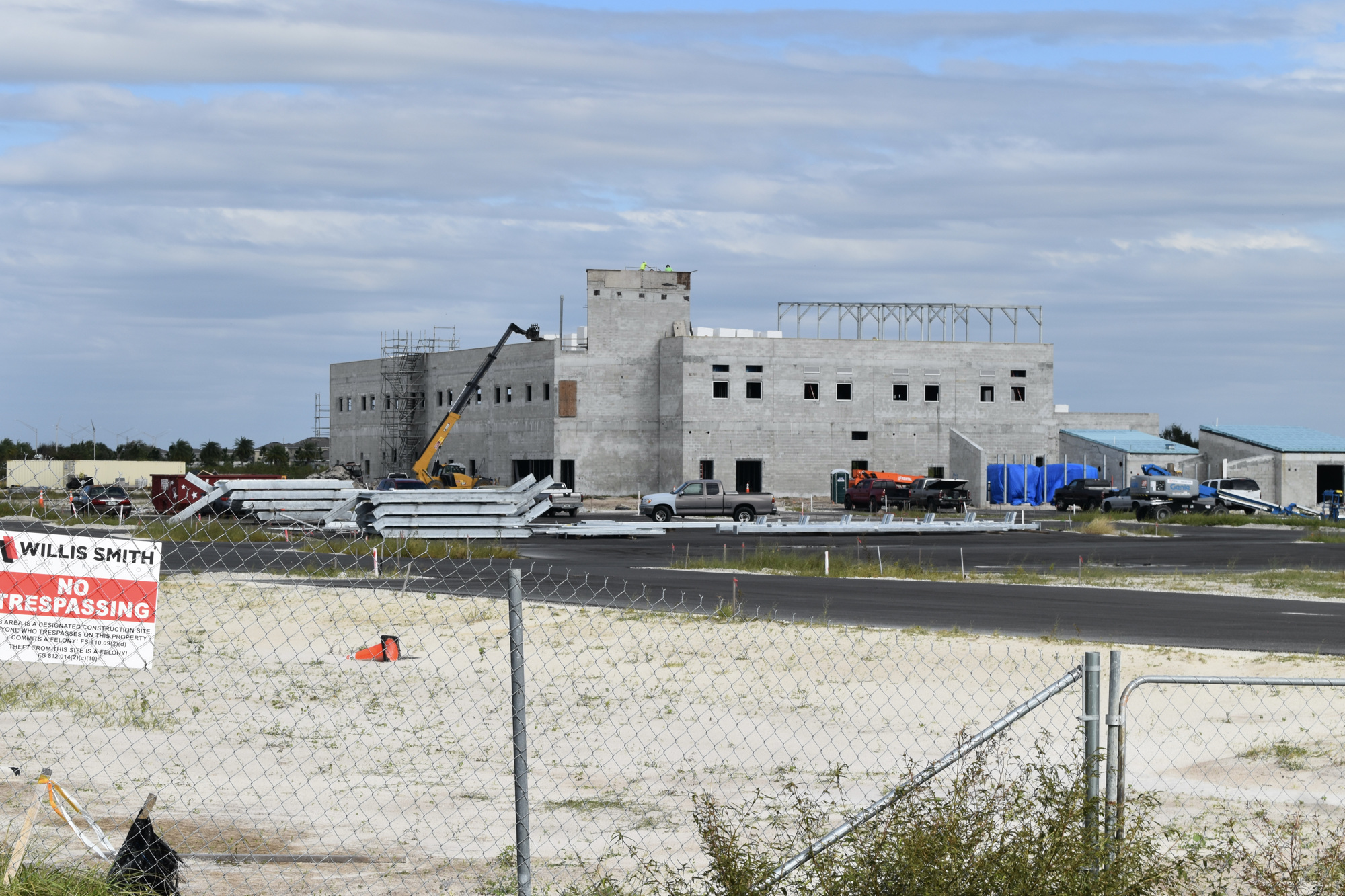 The Lakewood Ranch Library, which is being built by Willis Smith Construction, is expected to open late in 2023. (Photo by Ian Swaby)