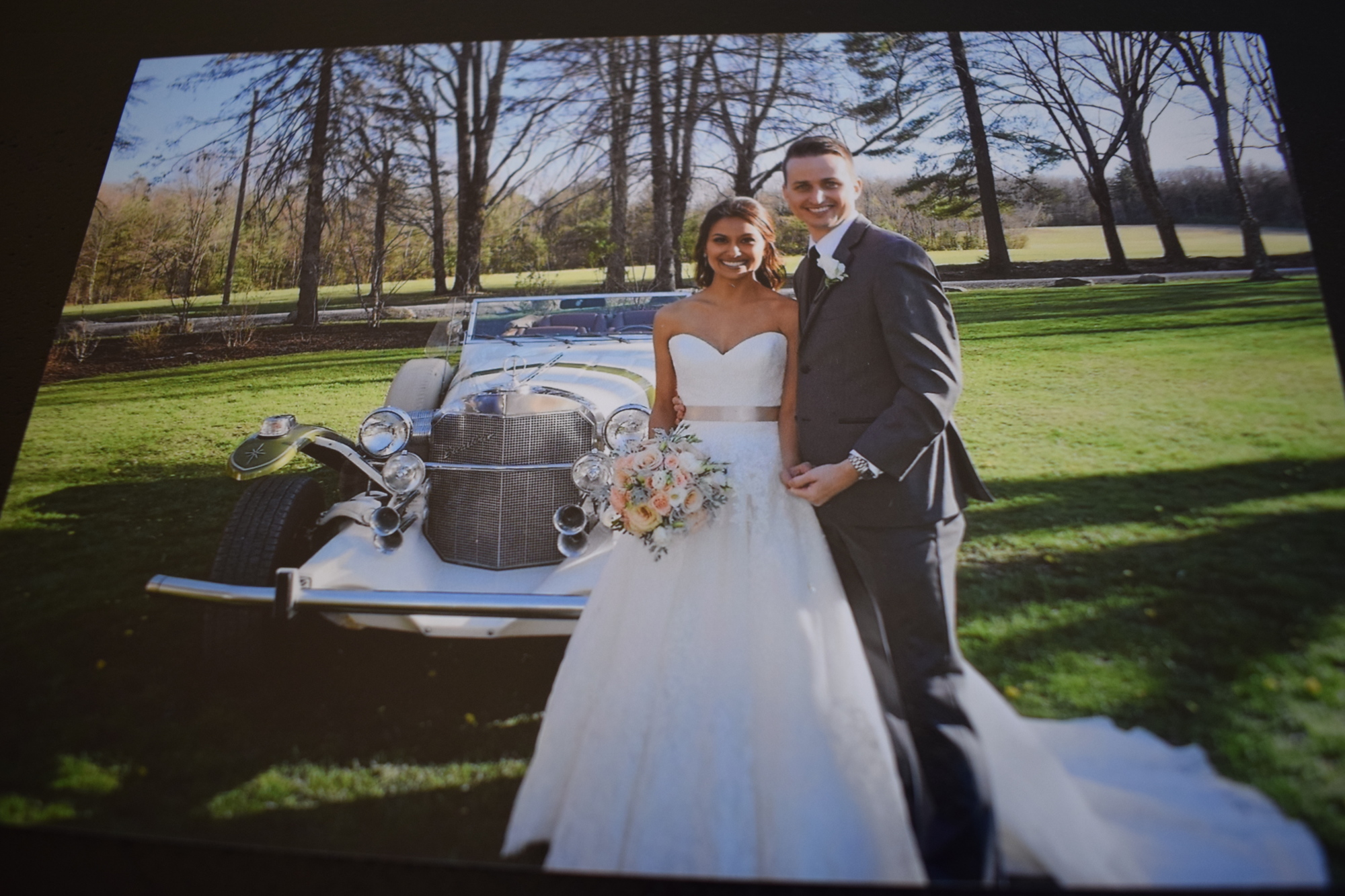 Tamara and Patrick Donovan used the car for their wedding in Reading, Pennsylvania in 2016. It was used many times over the years for special occasions.