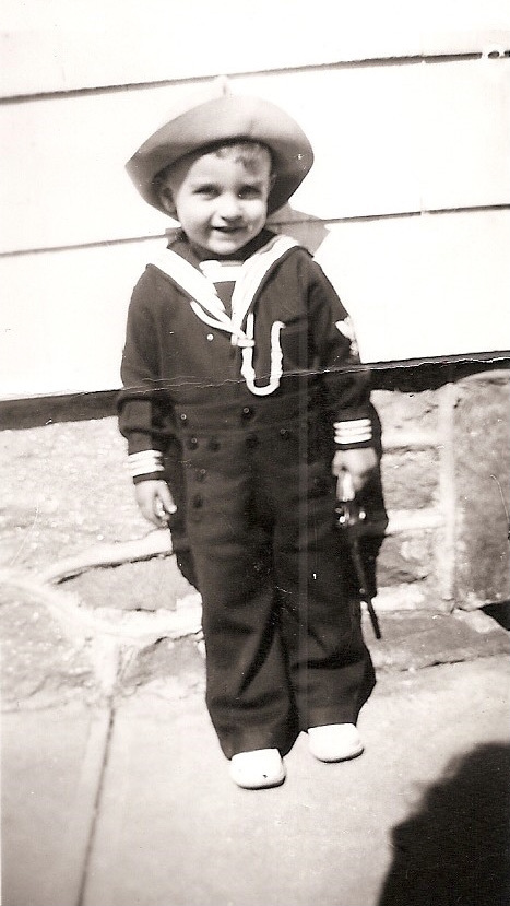 At age 3, Petrucci appears dressed in a sailor's outfit by his mother Louise Petrucci. (Courtesy photo)