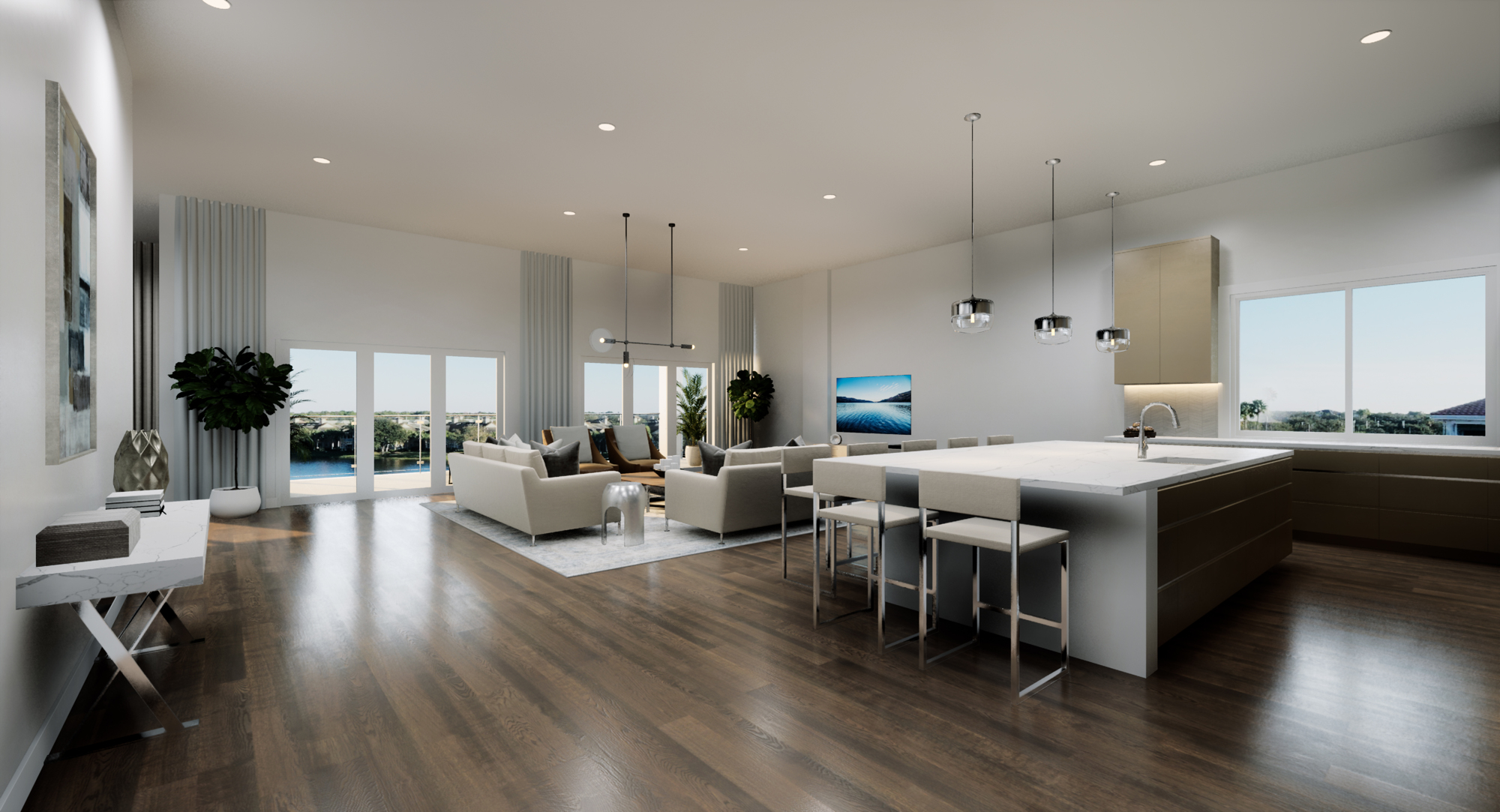 Adam Myara said units would include high-end features such as luxury vinyl plank floors, and granite and quartz countertops. (Courtesy rendering)