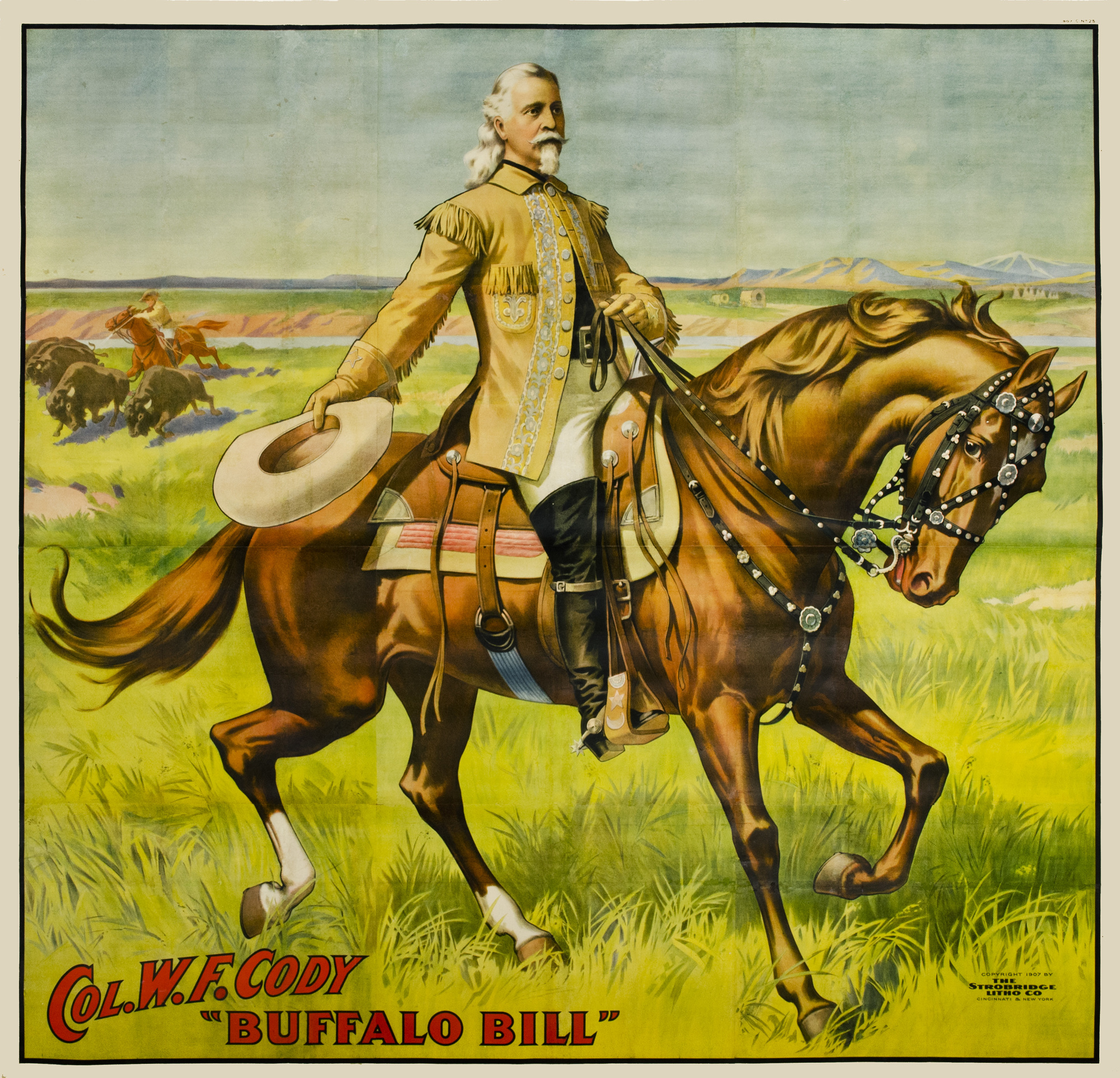 A gigantic poster of Buffalo Bill donated by Howard Tibbals. (Courtesy photo)
