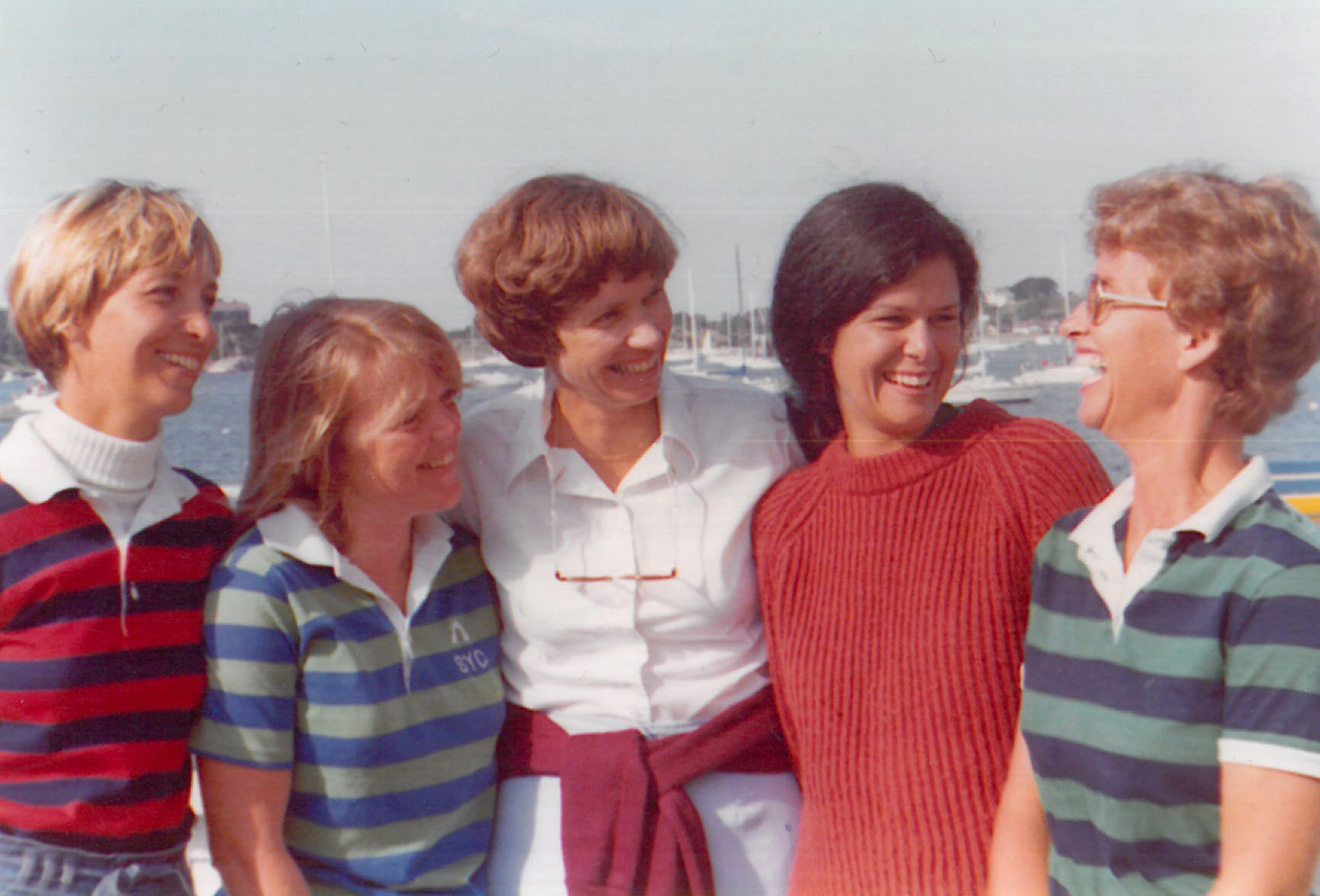 Some of the earliest Lassies in 1978 with Lillie Kaighin at left. (From the Longboat Observer archives)