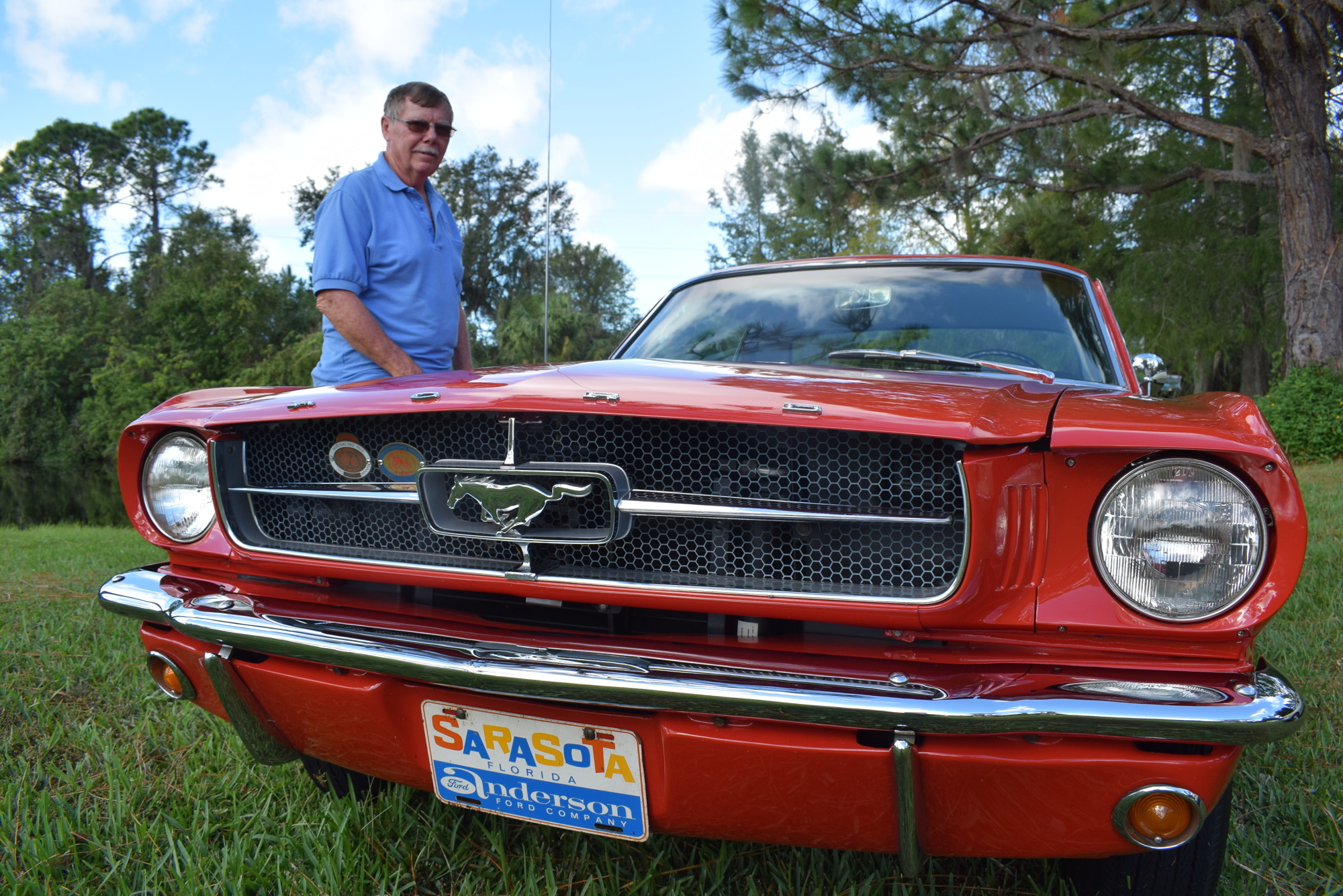 Ray Baker first saw his 1964 1/2 Mustang when he was 13 years old and his uncle owned the car. (Photo by Jay Heater)