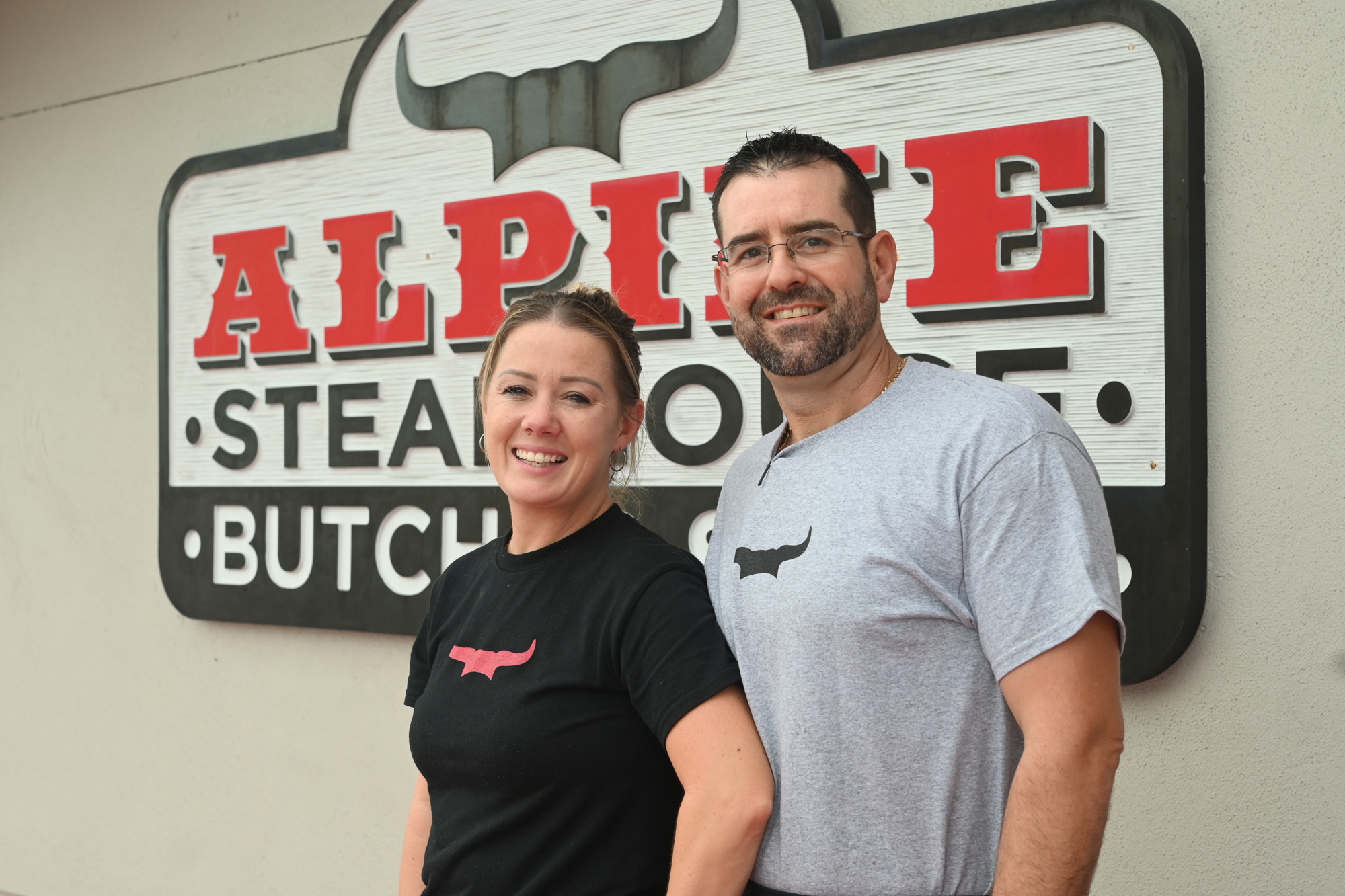 Matt Rebhan and his wife Heather have become masters of the turducken assembly process as demand for their signature dish has grown. (Photo by Spencer Fordin)